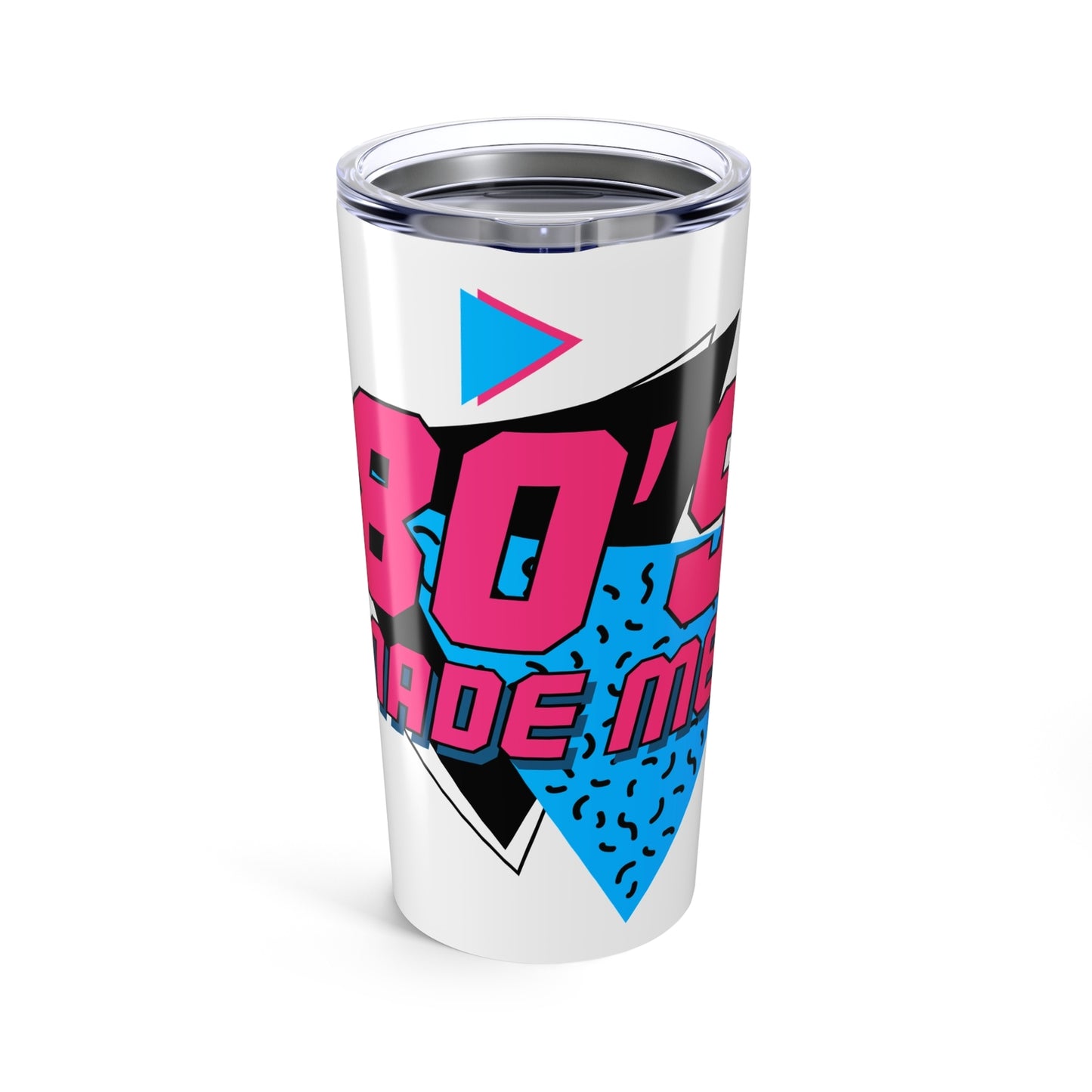 Retro 80's Made Me Tumbler 20oz, Vintage Travel Mug, Gift for Nostalgia Lovers,