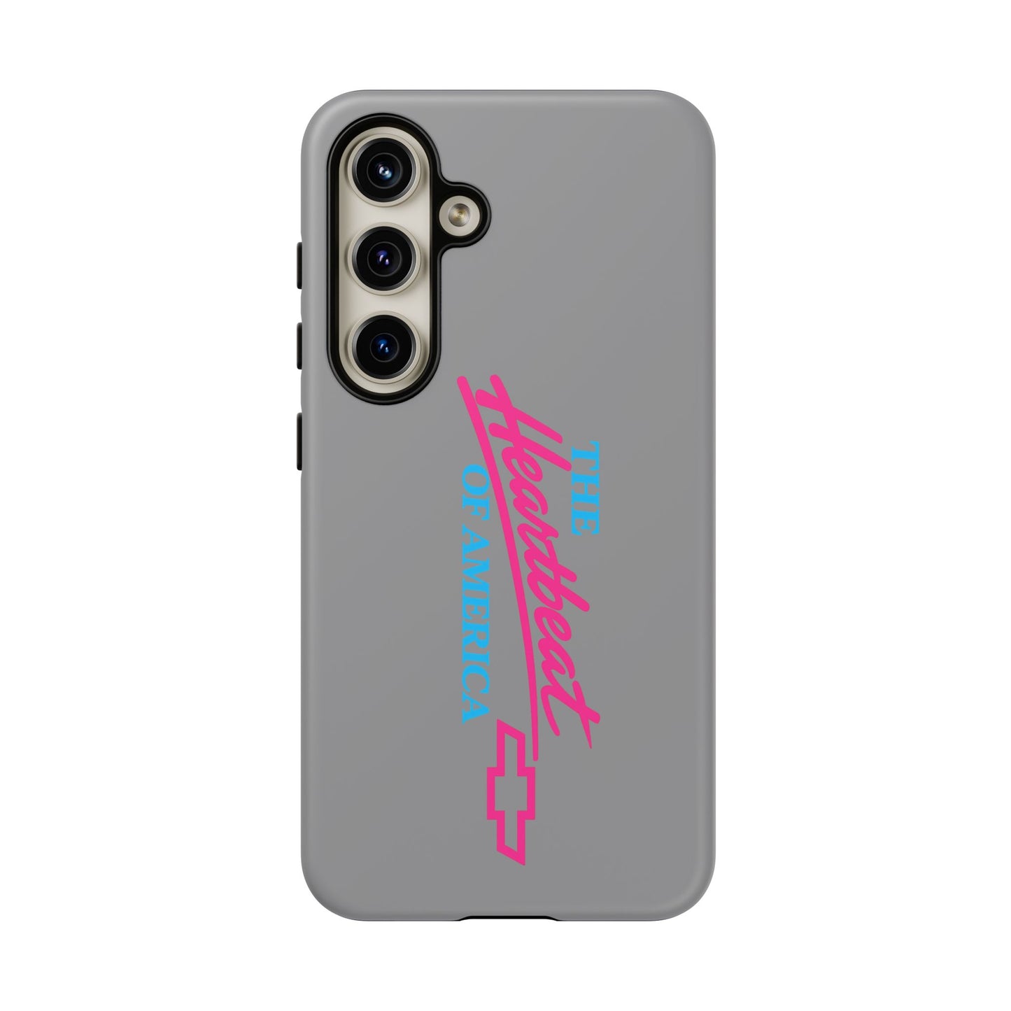 Silver “The Heartbeat of America” Retro Chevy Logo, Slim Protective Cover