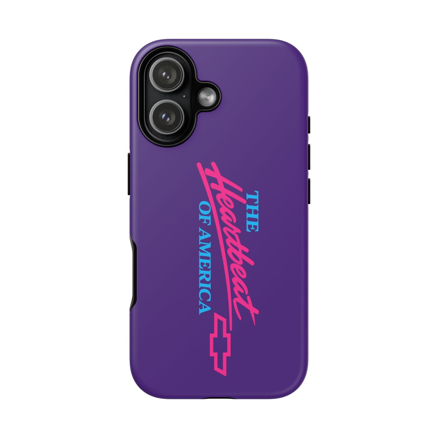 Purple  “The Heartbeat of America” Retro Chevy Logo, Slim Protective Cover