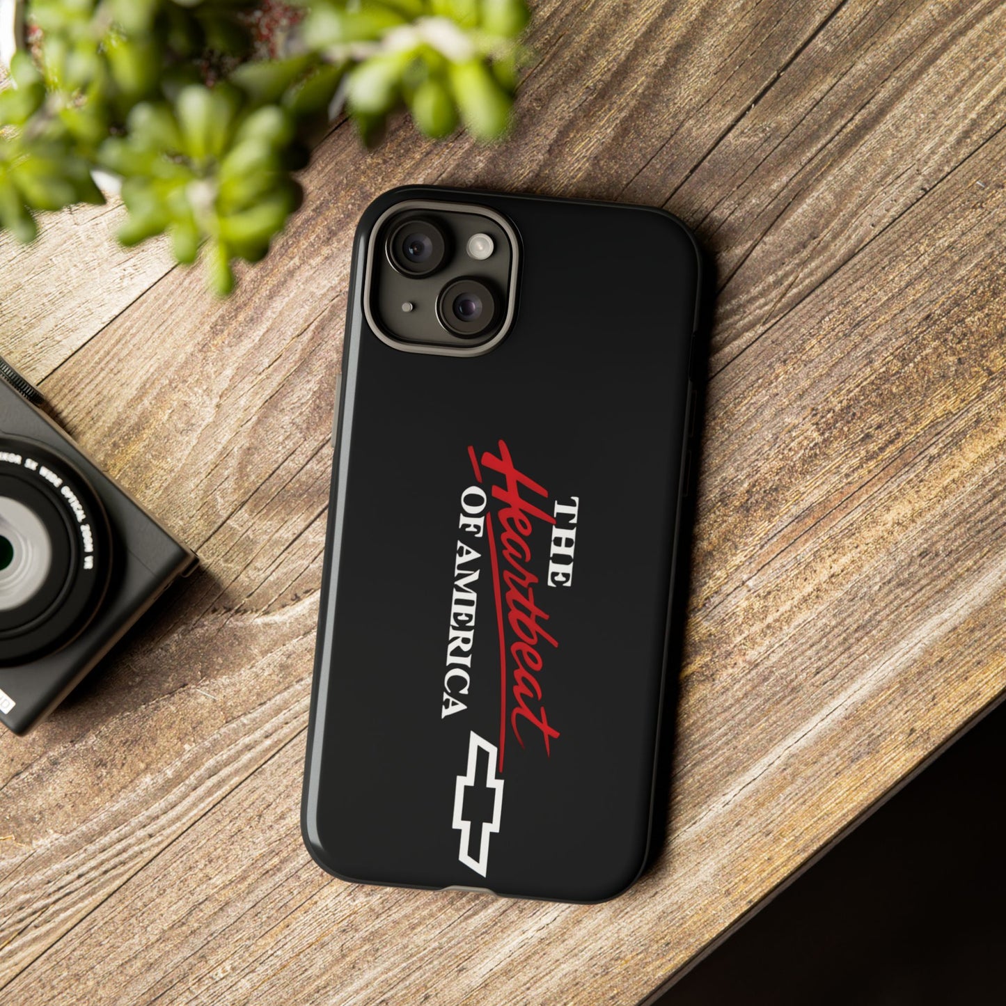 Chevy Phone Case, Tough Cases for Car Lovers, Vintage Style Cover, Heartbeat
