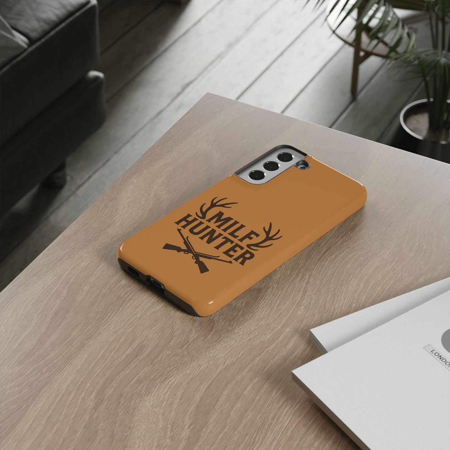 Phone Case, Funny Milf Hunter Design for Tough Cases, Rugged Protective Cover,