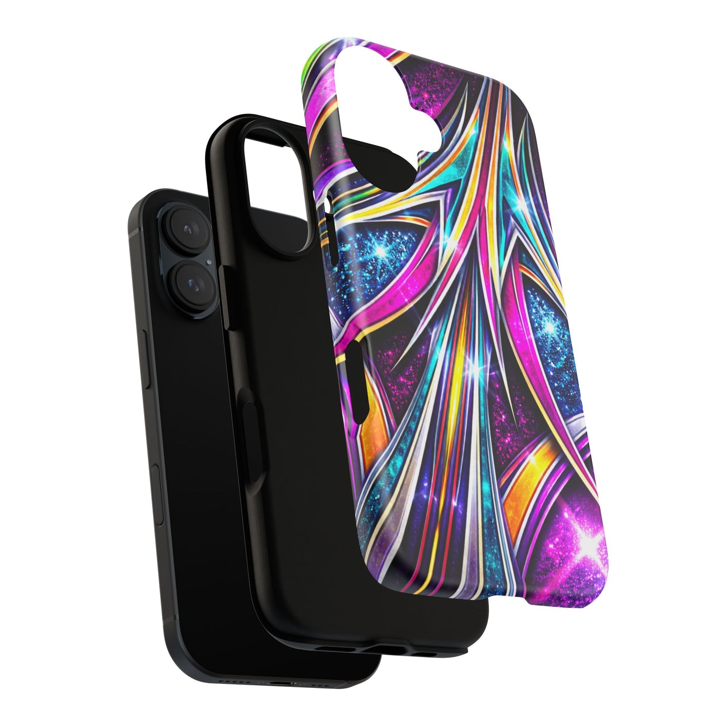 Custom Lowrider Pinstripe Swirl Tough Phone Case – Impact Resistant