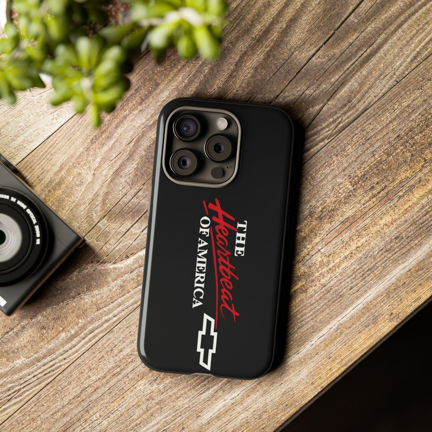 Chevy Phone Case, Tough Cases for Car Lovers, Vintage Style Cover, Heartbeat