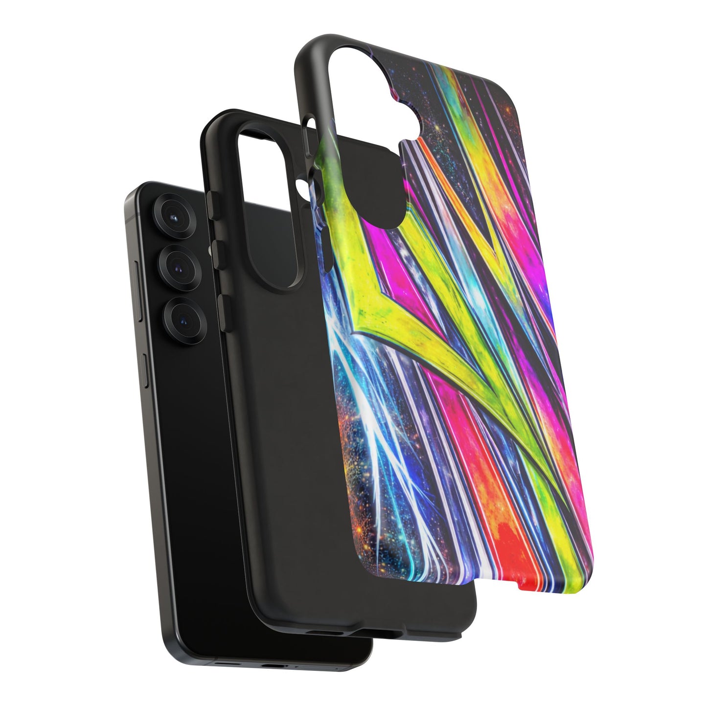 Neon Graffiti Phone Case | Tough Case, Vivid Abstract Street Art