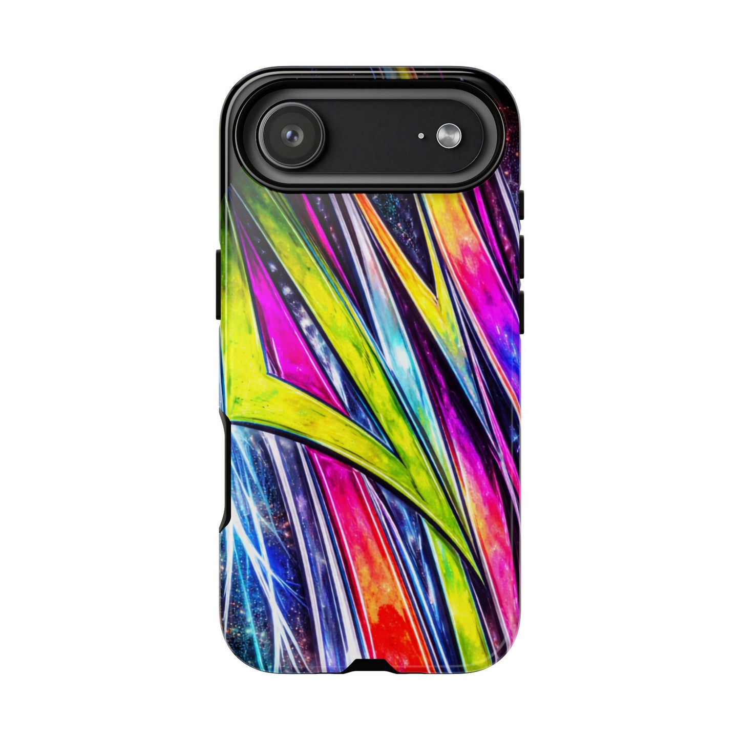 Neon Graffiti Phone Case | Tough Case, Vivid Abstract Street Art