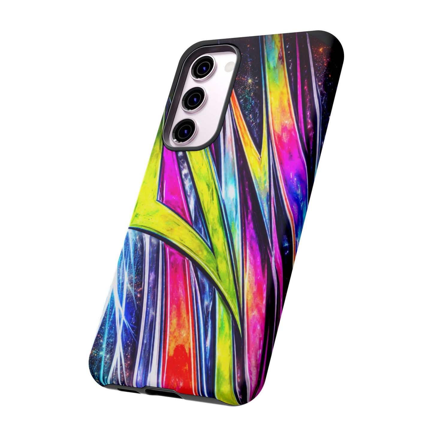 Neon Graffiti Phone Case | Tough Case, Vivid Abstract Street Art
