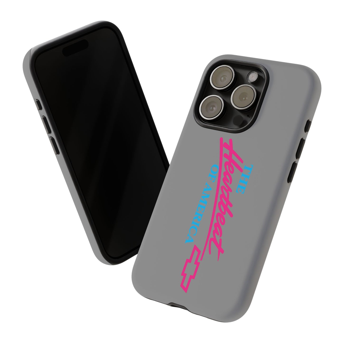 Silver “The Heartbeat of America” Retro Chevy Logo, Slim Protective Cover