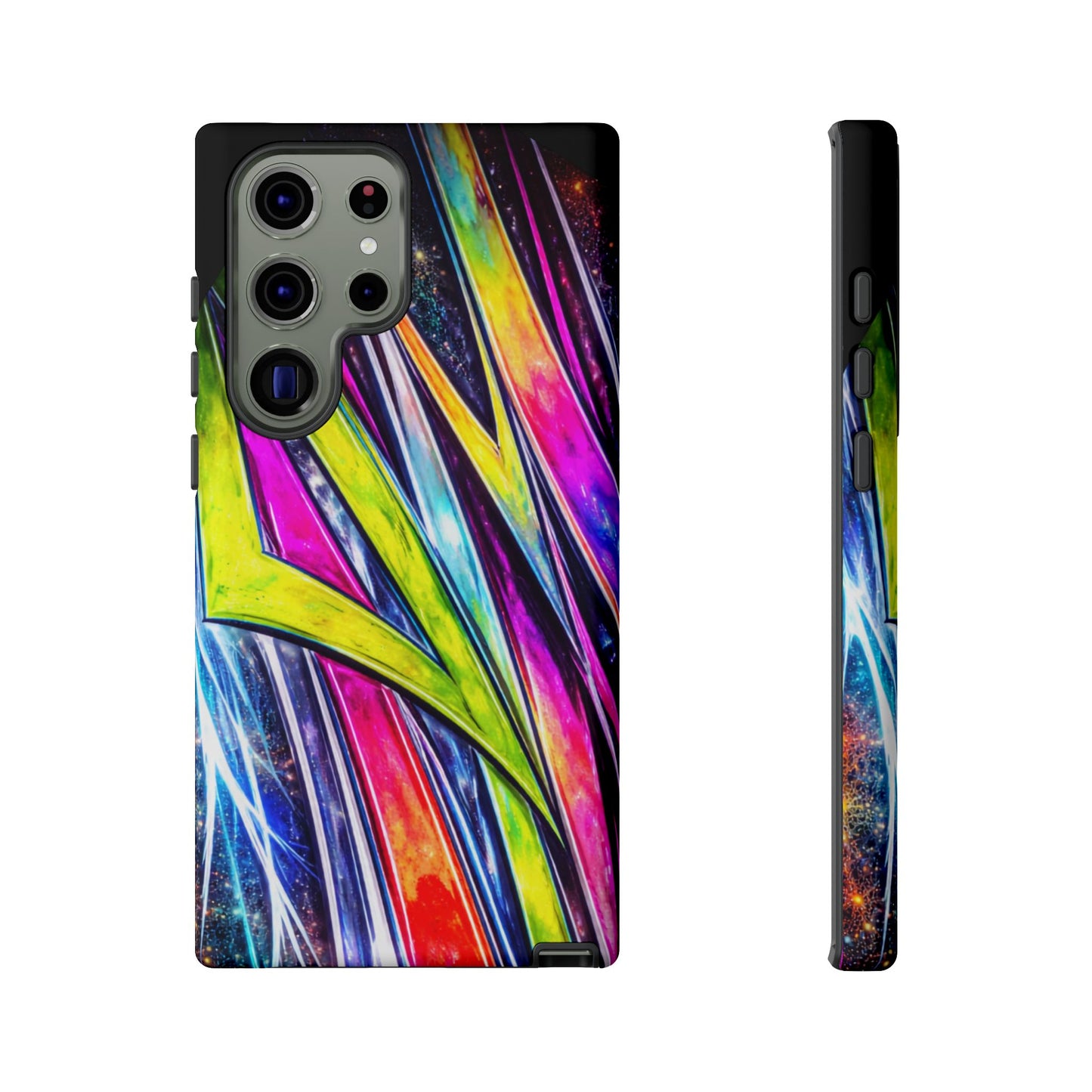 Neon Graffiti Phone Case | Tough Case, Vivid Abstract Street Art