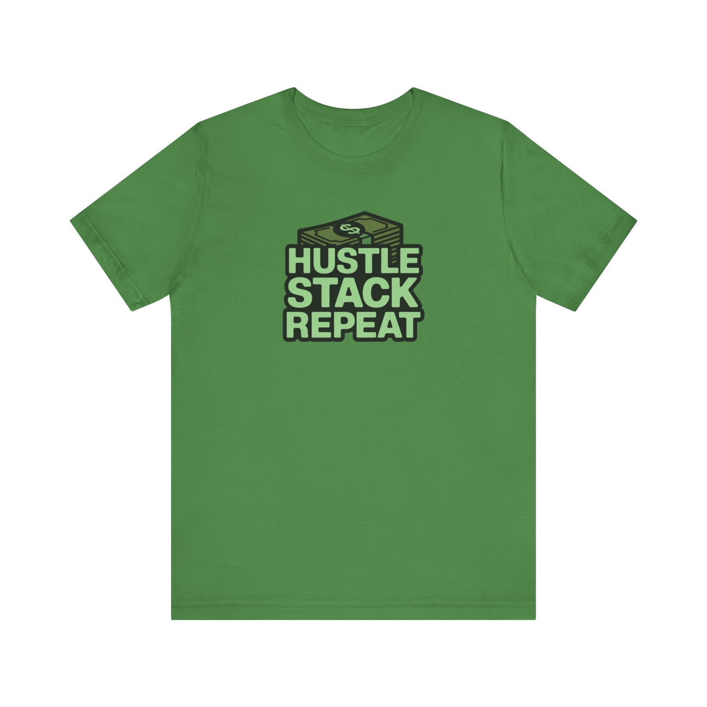 Hustle Stack Repeat Tee - Motivational T-Shirt for Entrepreneurs