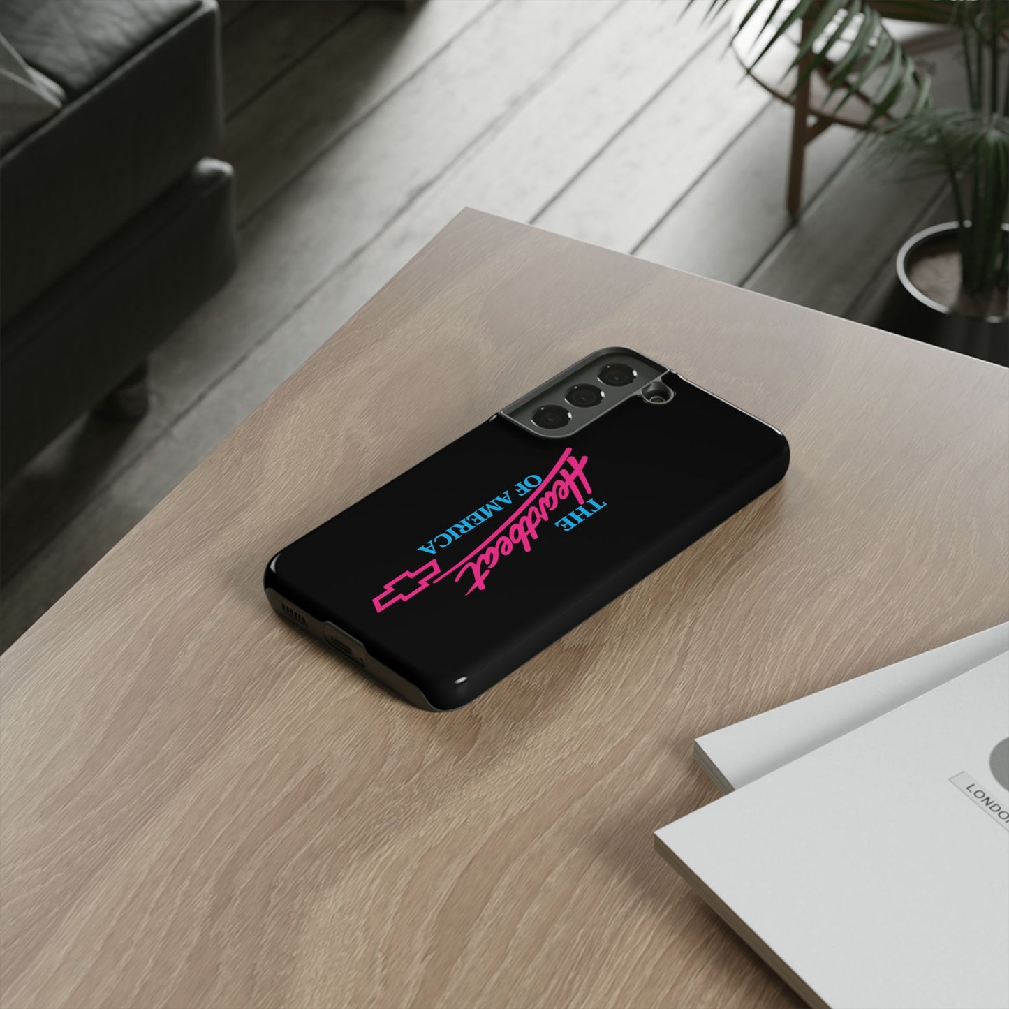 Phone Case — “The Heartbeat of America” Retro Chevy Logo, Slim Protective Cover
