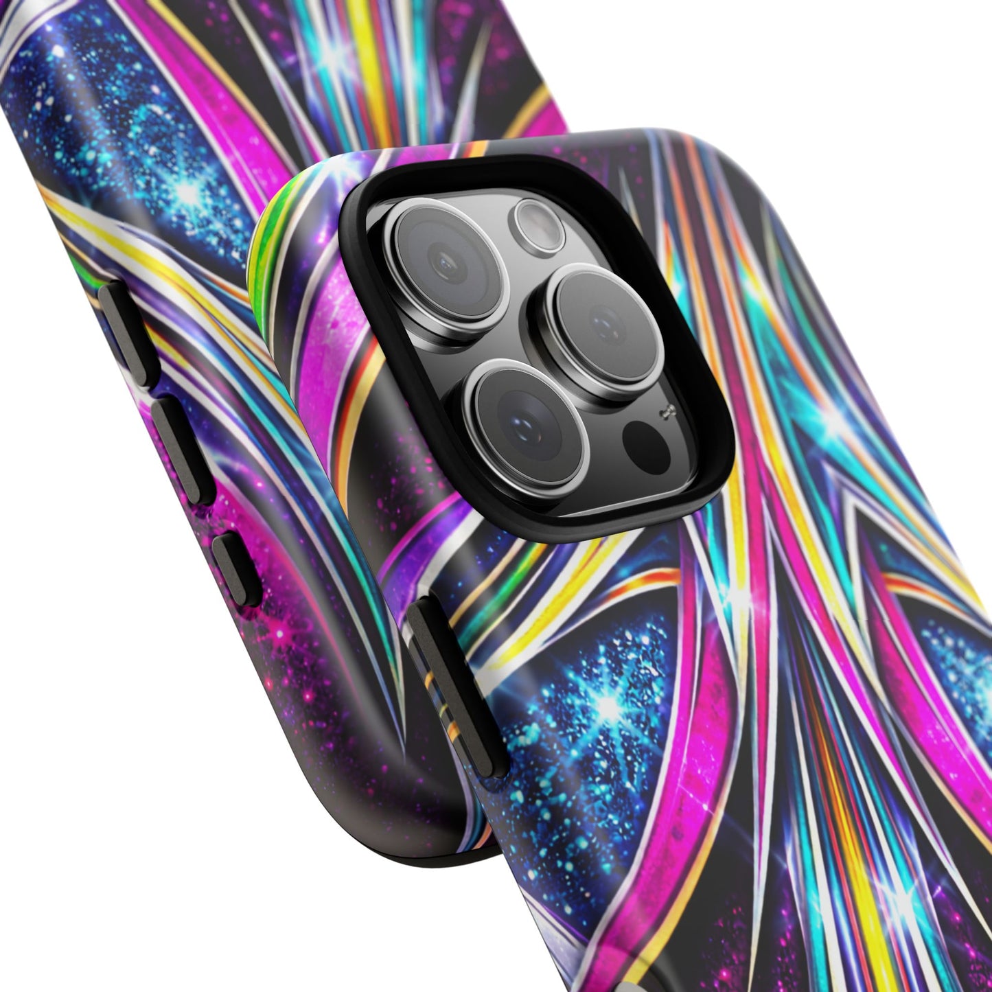 Custom Lowrider Pinstripe Swirl Tough Phone Case – Impact Resistant
