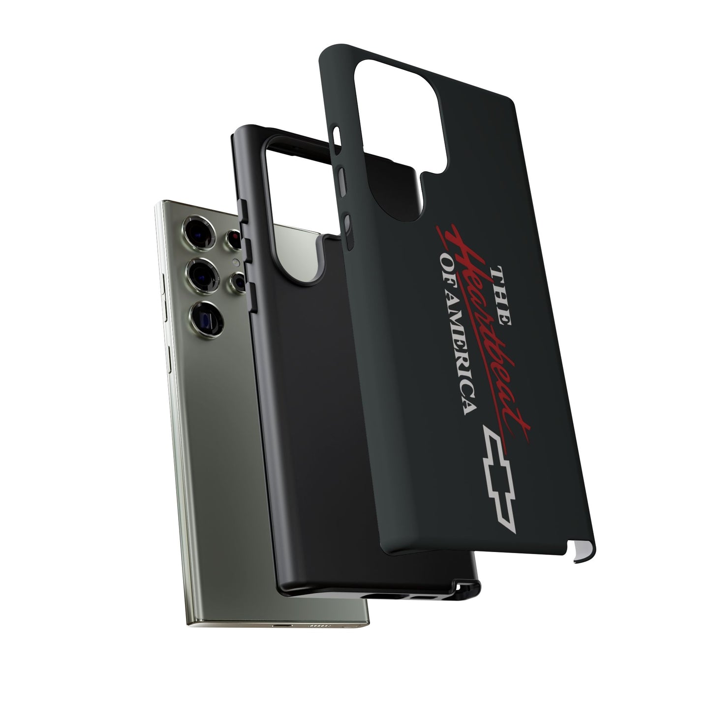 Chevy Phone Case, Tough Cases for Car Lovers, Vintage Style Cover, Heartbeat