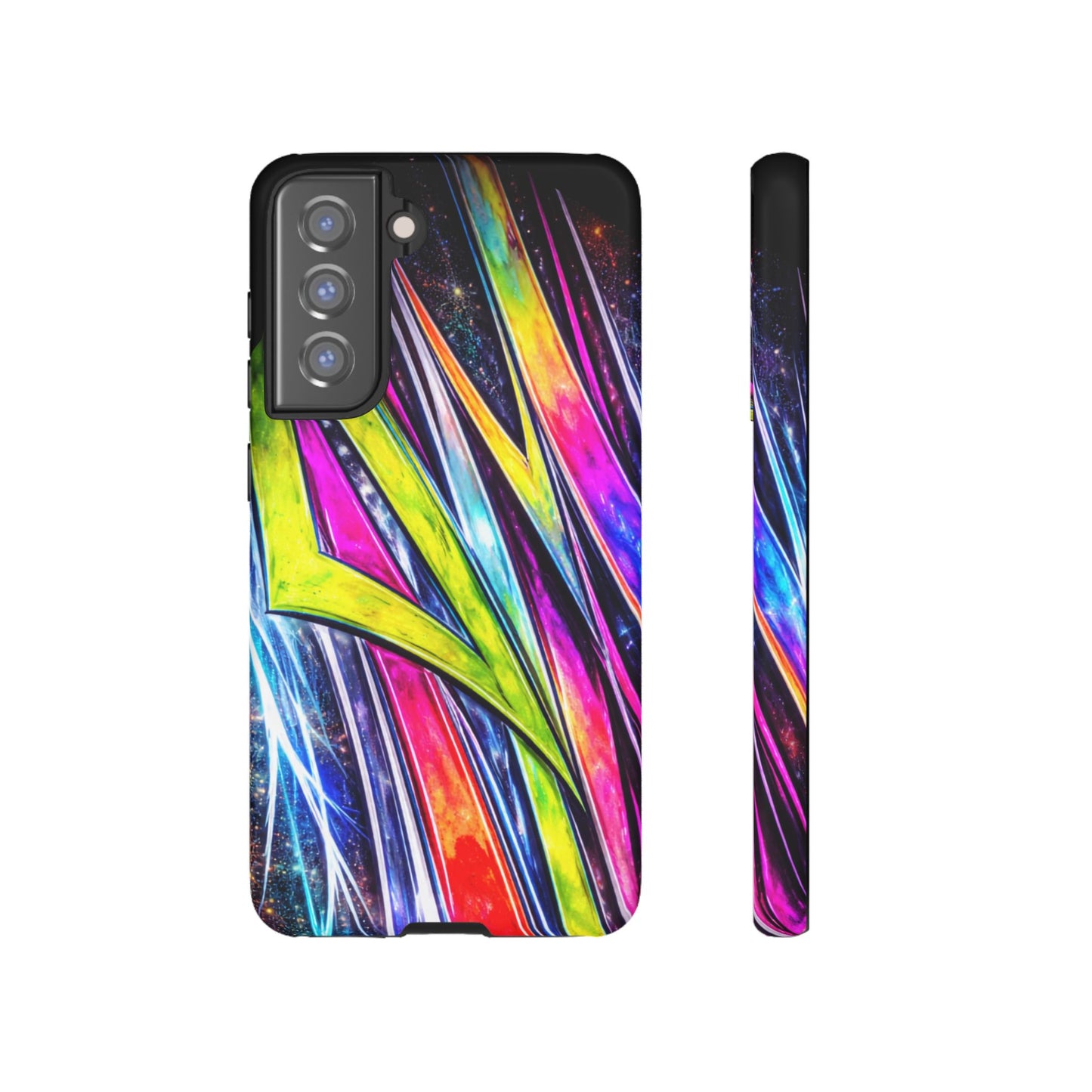 Neon Graffiti Phone Case | Tough Case, Vivid Abstract Street Art