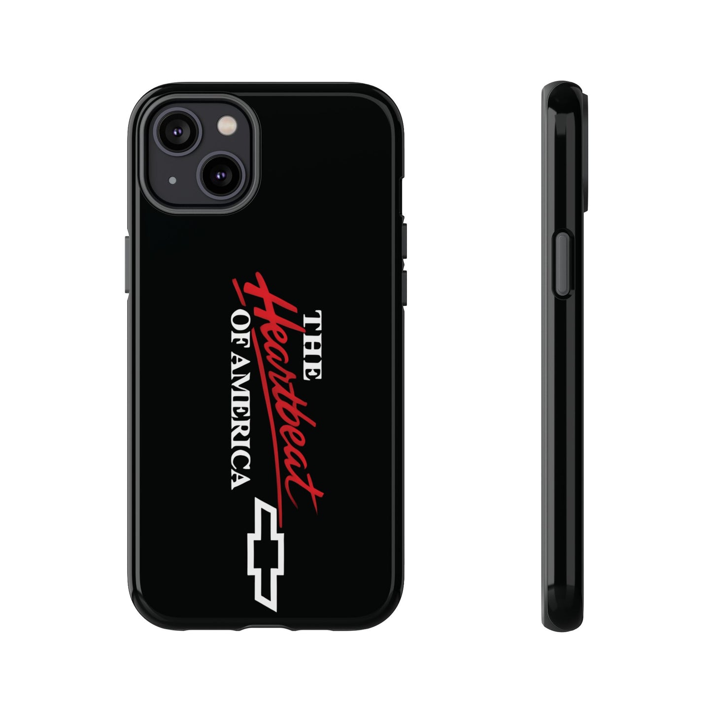 Chevy Phone Case, Tough Cases for Car Lovers, Vintage Style Cover, Heartbeat
