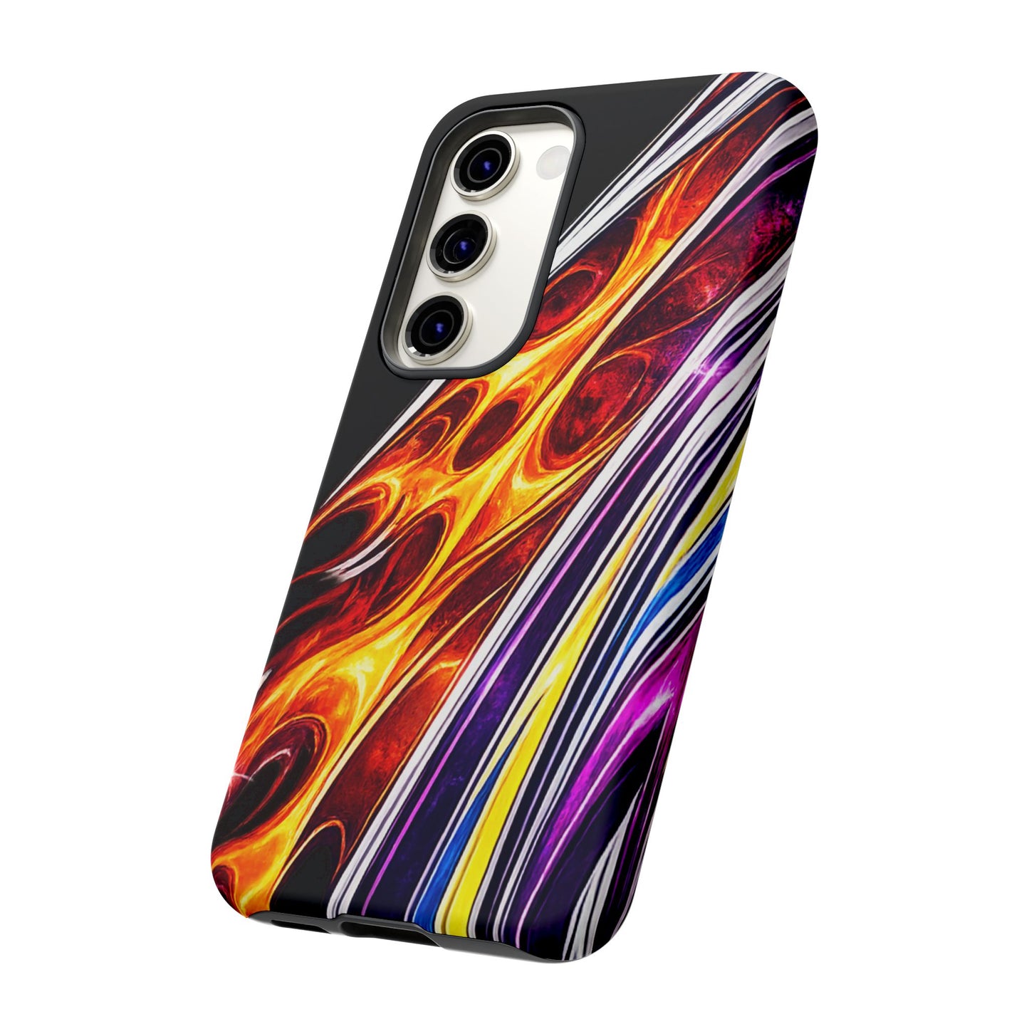Flaming Abstract Stripes Tough Case | Colorful Phone Cover