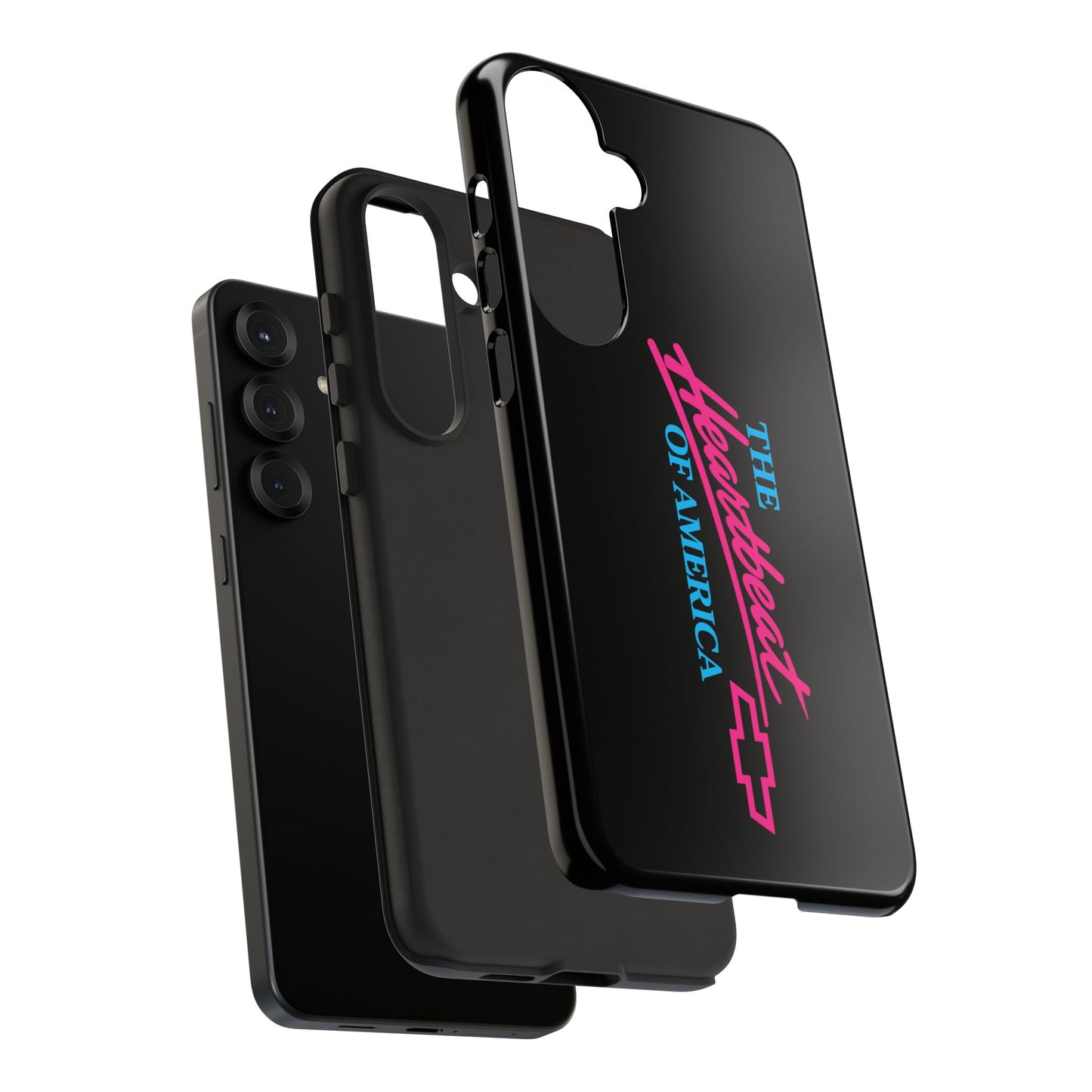 Phone Case — “The Heartbeat of America” Retro Chevy Logo, Slim Protective Cover