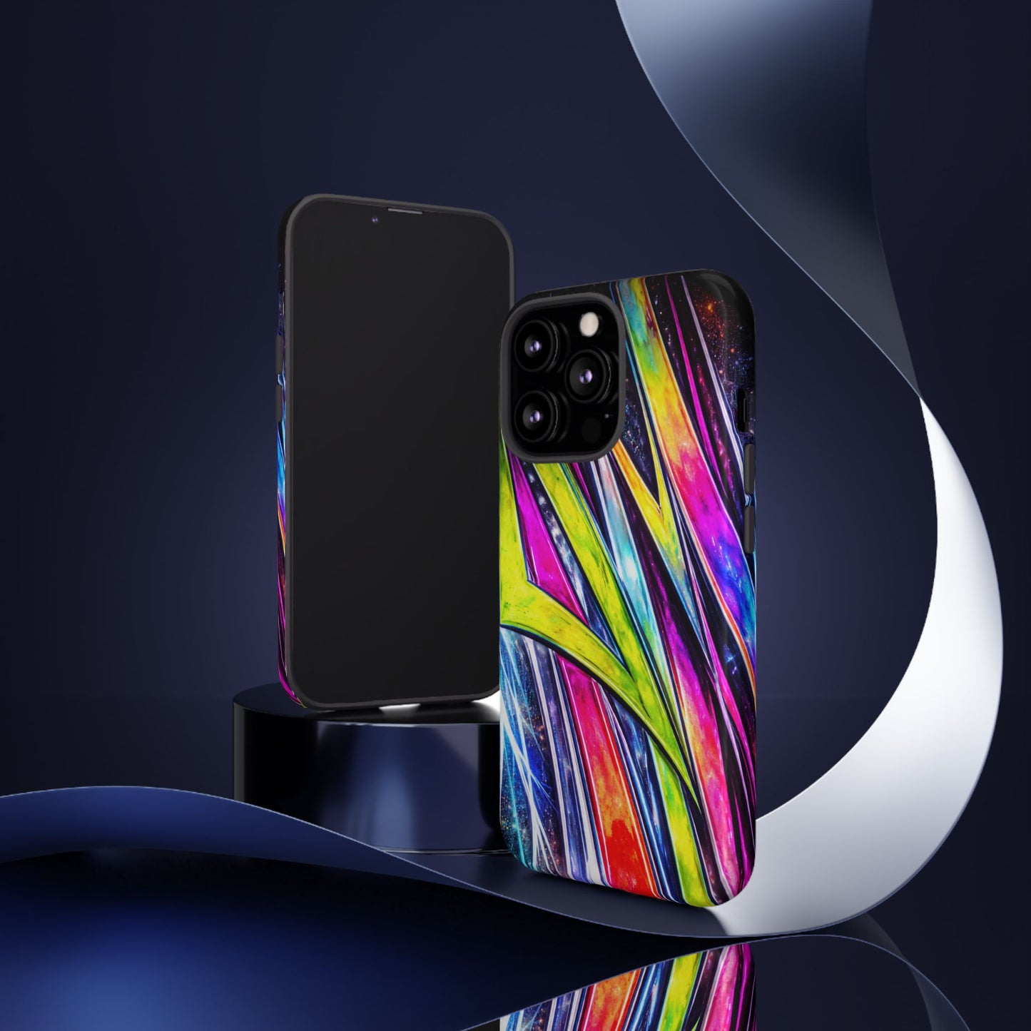 Neon Graffiti Phone Case | Tough Case, Vivid Abstract Street Art