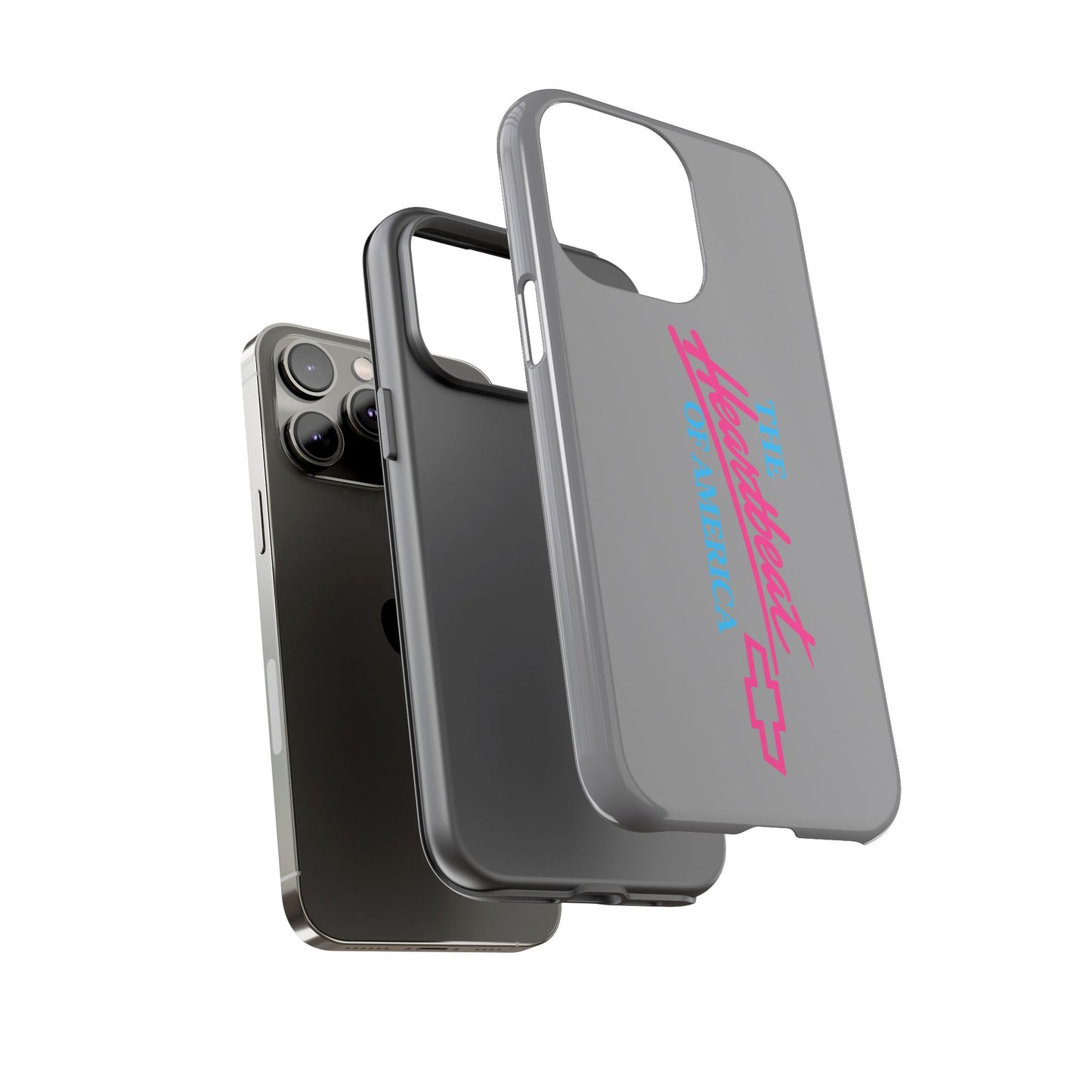 Silver “The Heartbeat of America” Retro Chevy Logo, Slim Protective Cover