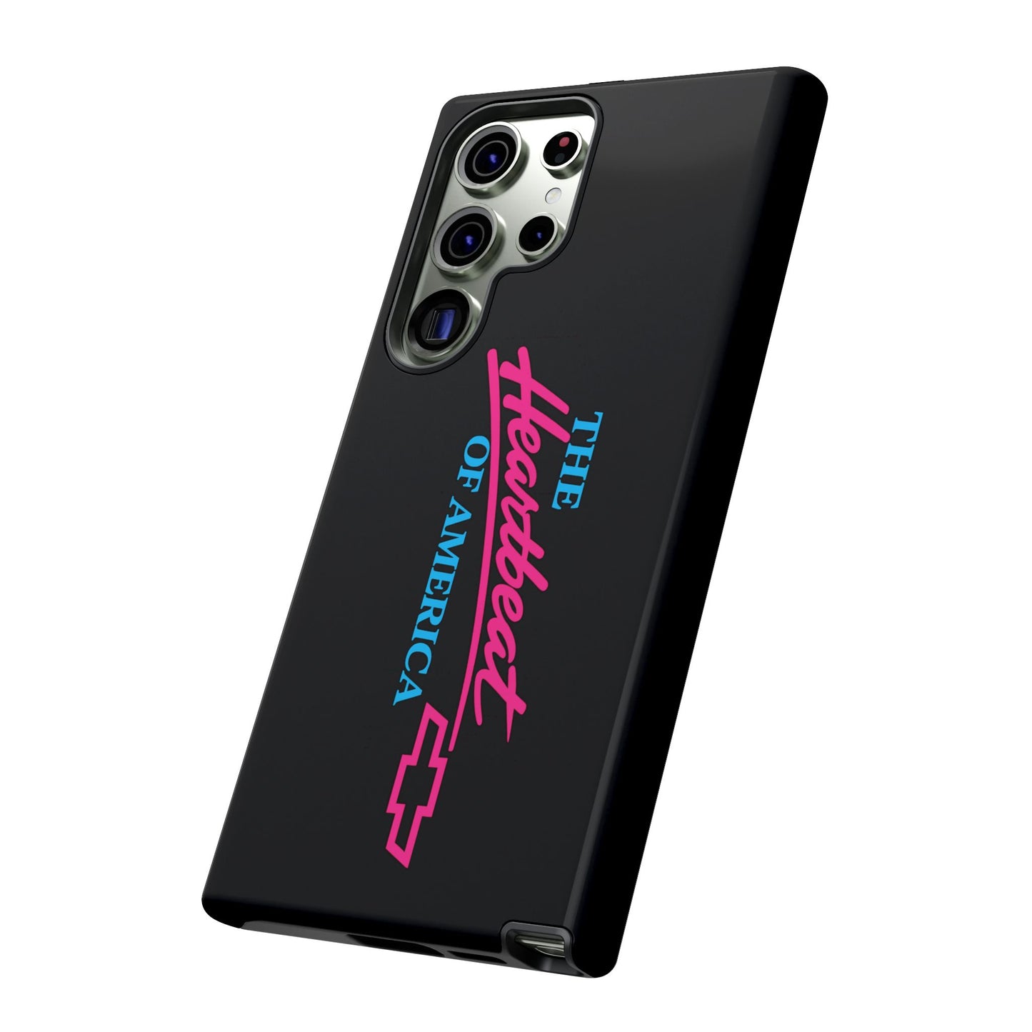 Phone Case — “The Heartbeat of America” Retro Chevy Logo, Slim Protective Cover