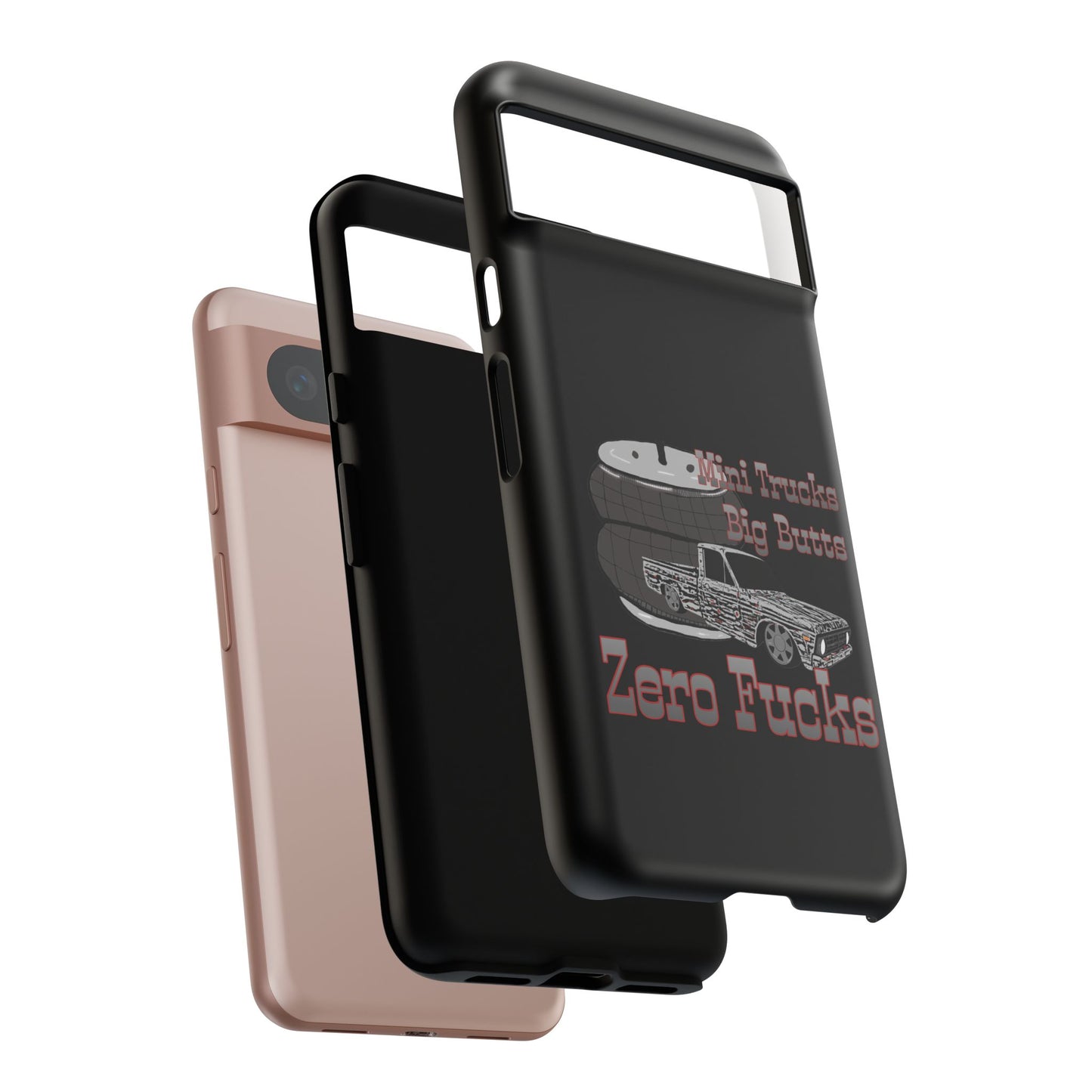 Funny Phone Case - Mini Trucks Big Butts Zero F@cks, Gift for Truck Lovers, Car