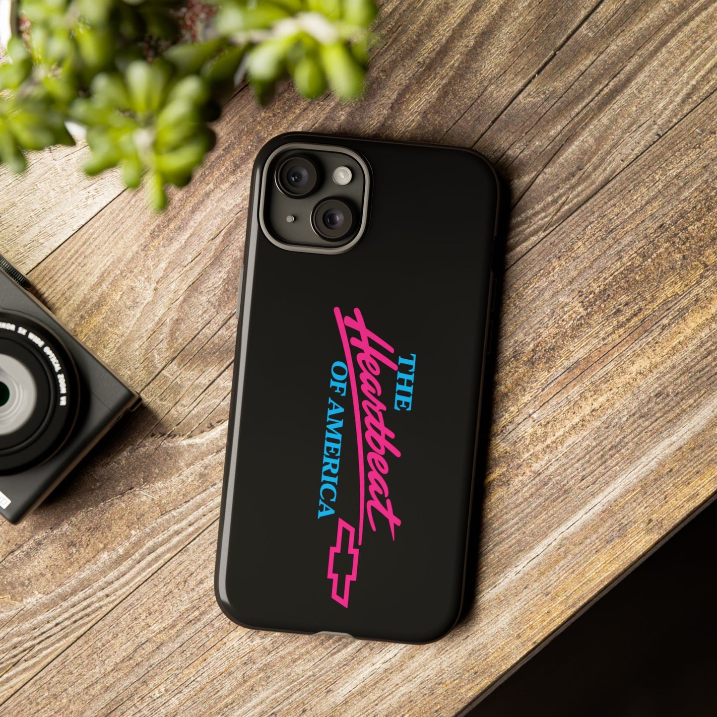 Phone Case — “The Heartbeat of America” Retro Chevy Logo, Slim Protective Cover