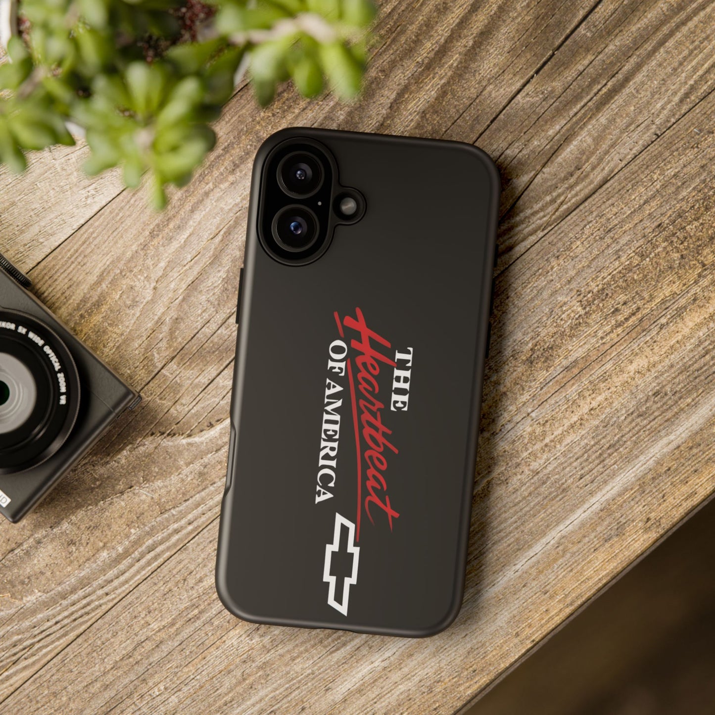 Chevy Phone Case, Tough Cases for Car Lovers, Vintage Style Cover, Heartbeat