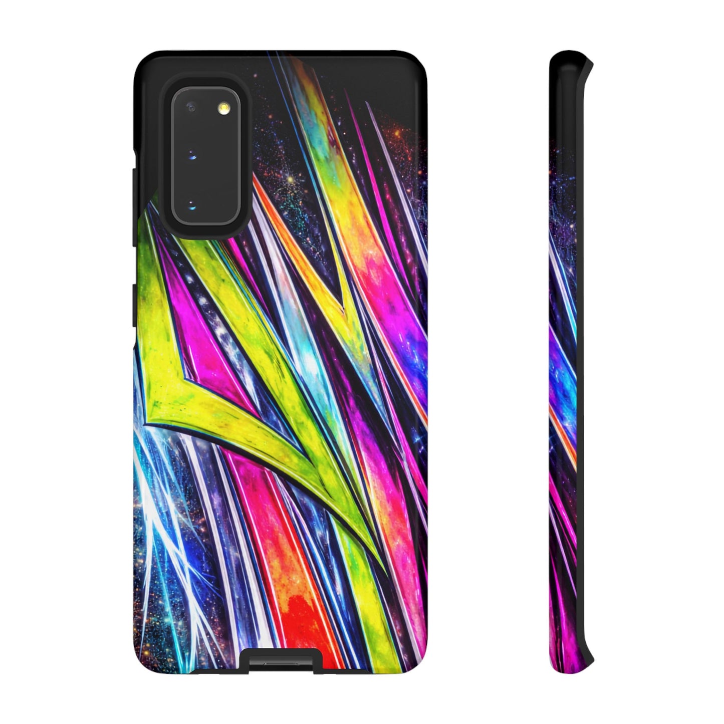 Neon Graffiti Phone Case | Tough Case, Vivid Abstract Street Art