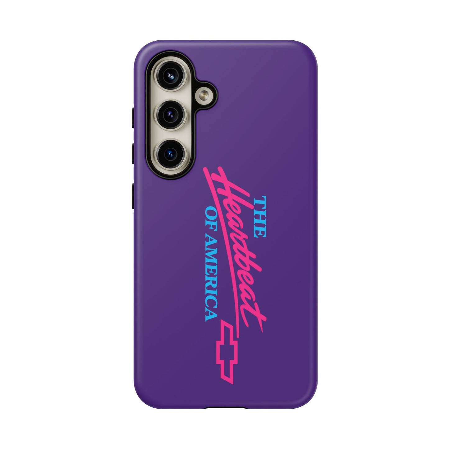 Purple  “The Heartbeat of America” Retro Chevy Logo, Slim Protective Cover