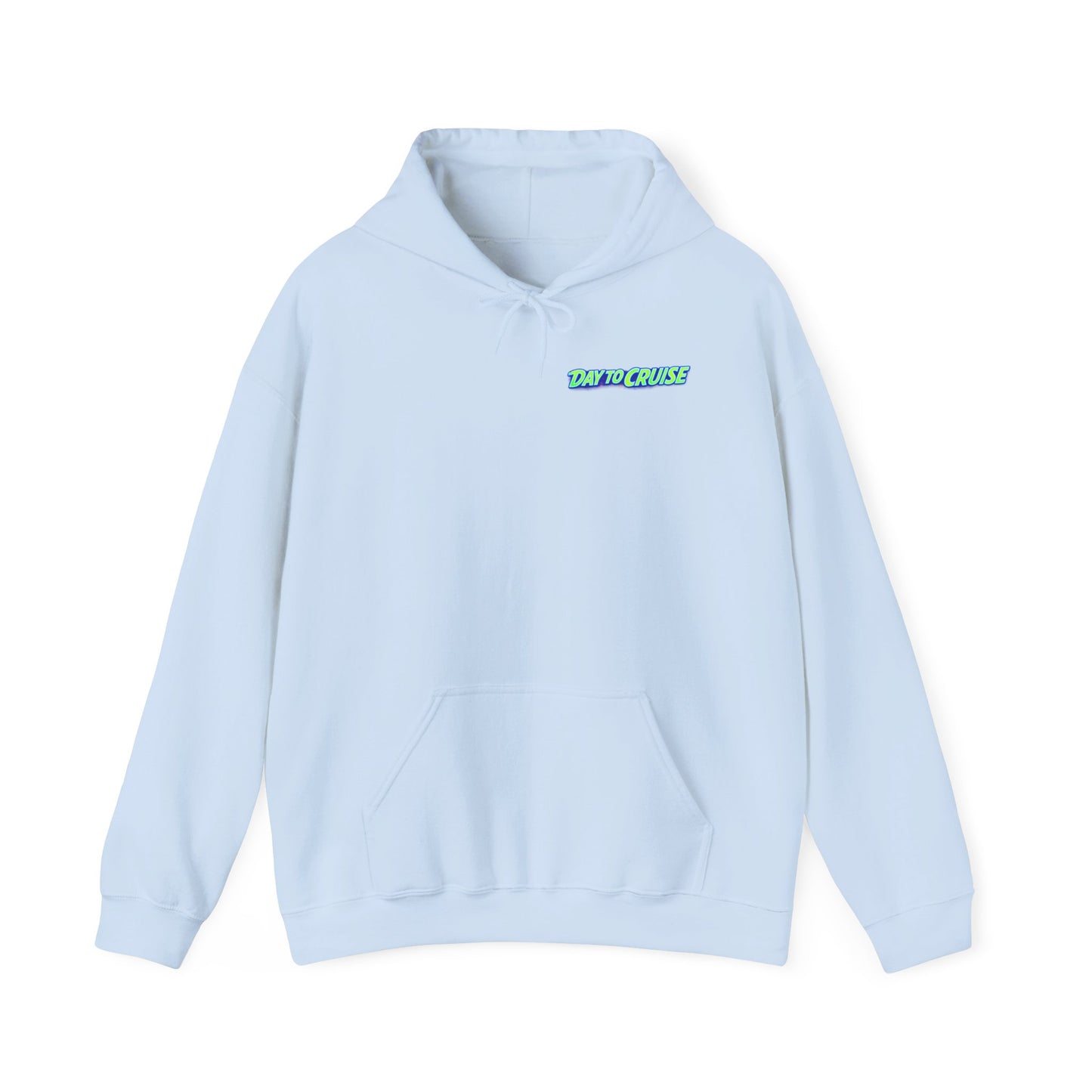 Cruise Night Hoodie — "Day To Cruise" Retro UFO Car Graphic