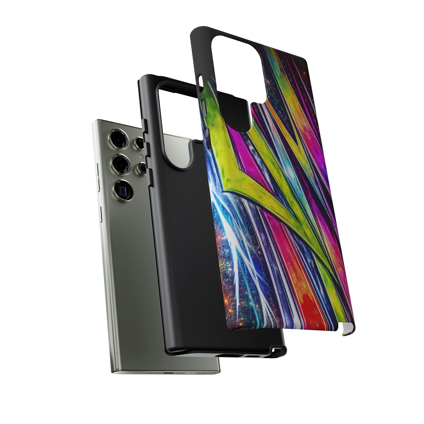 Neon Graffiti Phone Case | Tough Case, Vivid Abstract Street Art