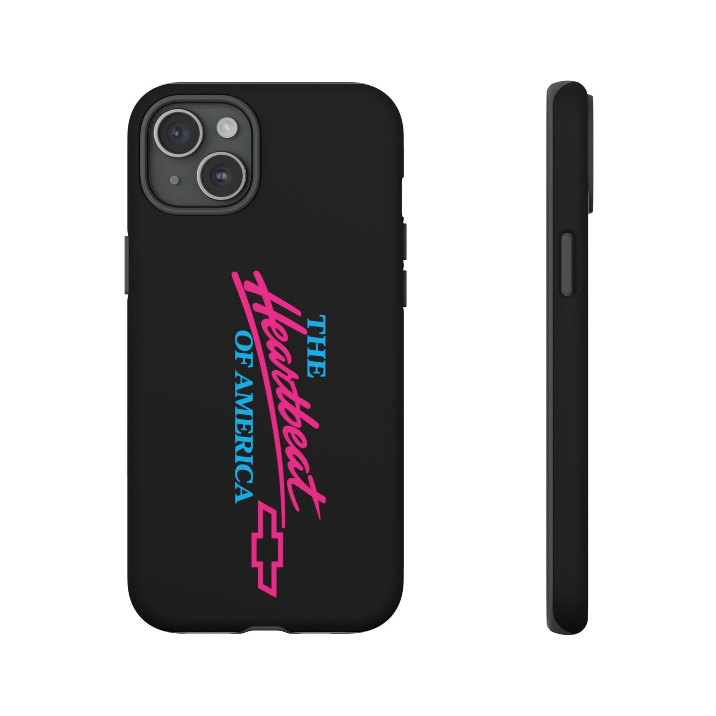 Phone Case — “The Heartbeat of America” Retro Chevy Logo, Slim Protective Cover