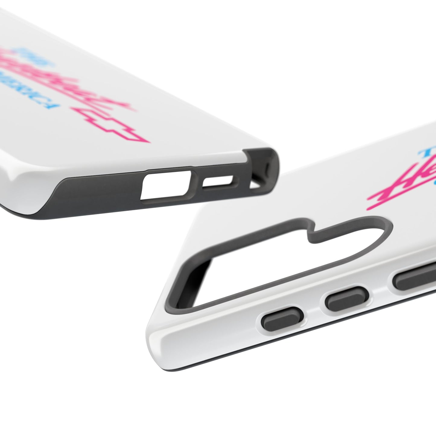 White  “The Heartbeat of America” Retro Chevy Logo, Slim Protective Cover