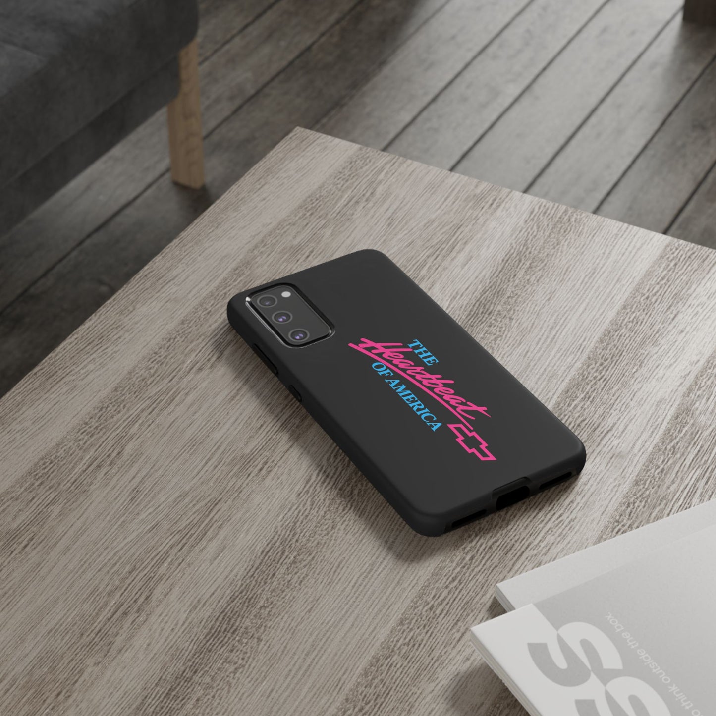 Phone Case — “The Heartbeat of America” Retro Chevy Logo, Slim Protective Cover