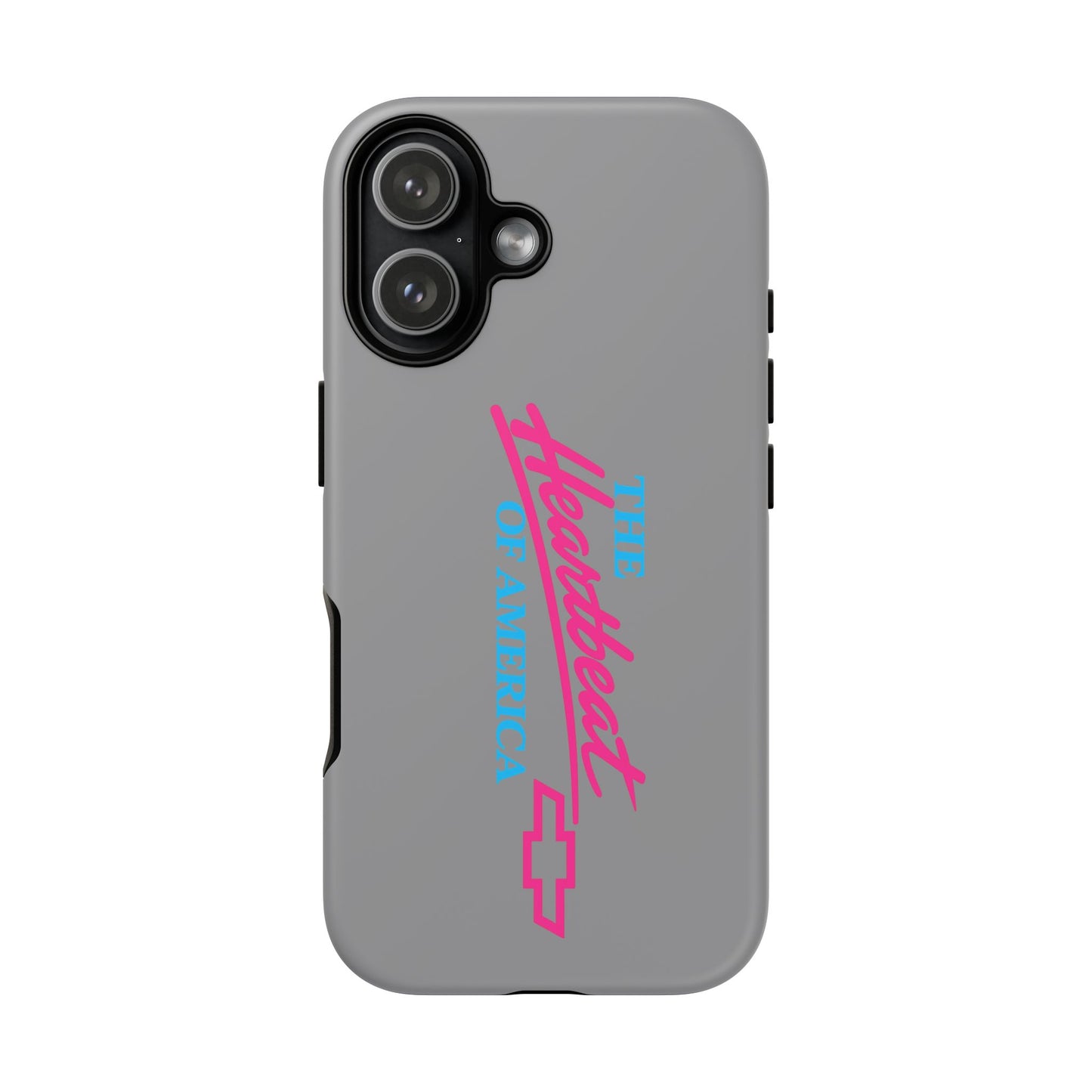Silver “The Heartbeat of America” Retro Chevy Logo, Slim Protective Cover