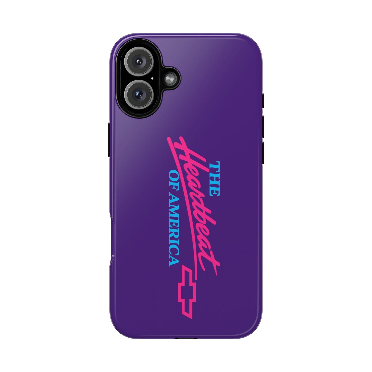 Purple  “The Heartbeat of America” Retro Chevy Logo, Slim Protective Cover
