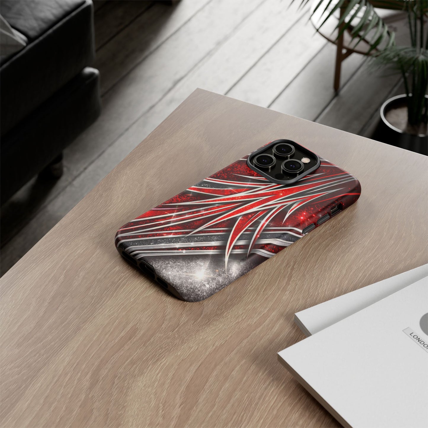 Mini Truck Inspired Pinstripe Graphic Heavy Duty Phone Case