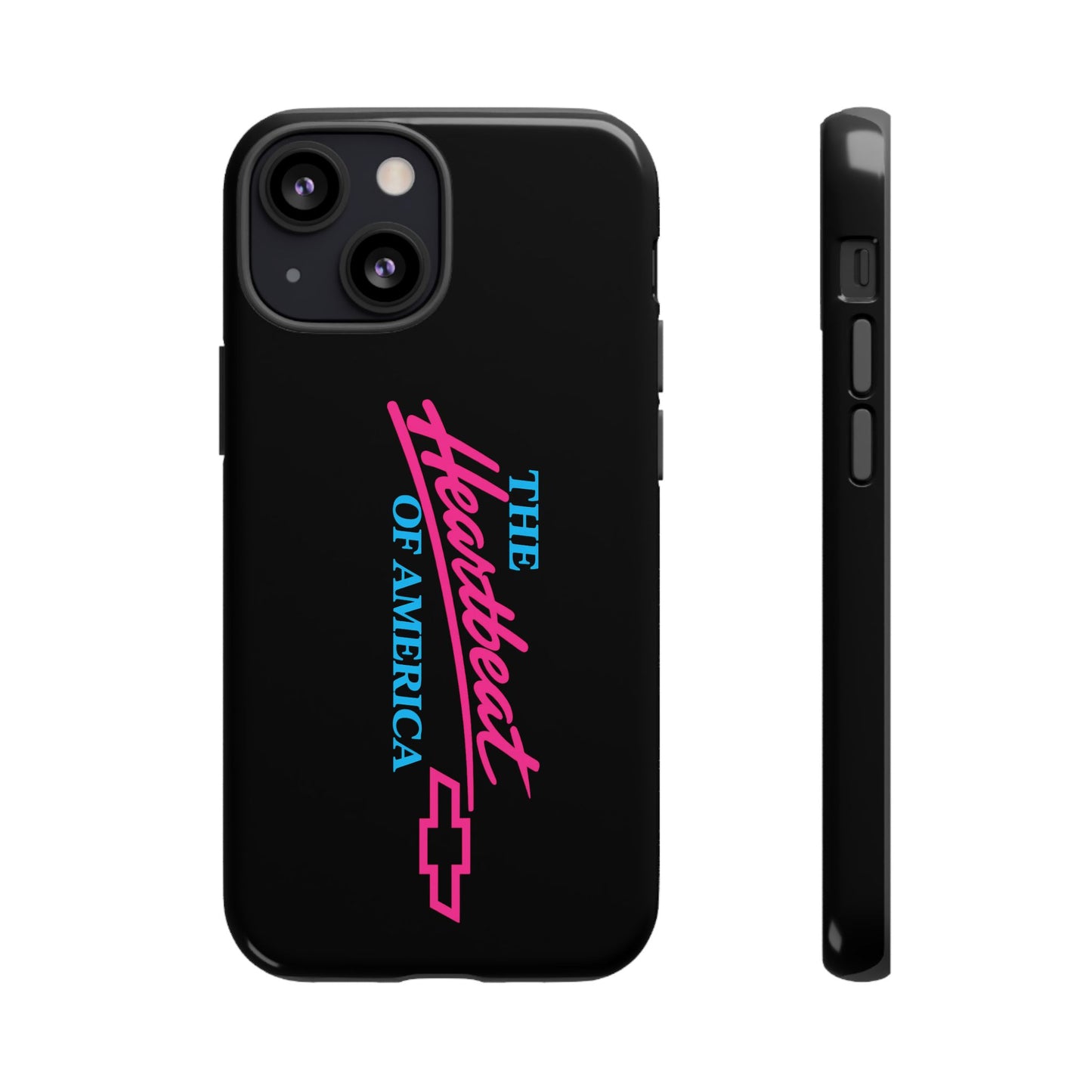Phone Case — “The Heartbeat of America” Retro Chevy Logo, Slim Protective Cover