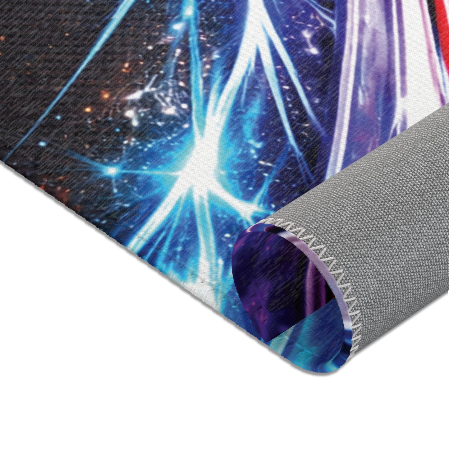 Galaxy Mini Truck Area Rug — Retro Minitruck Graphic Rug for Man Cave, Office & Art Studio