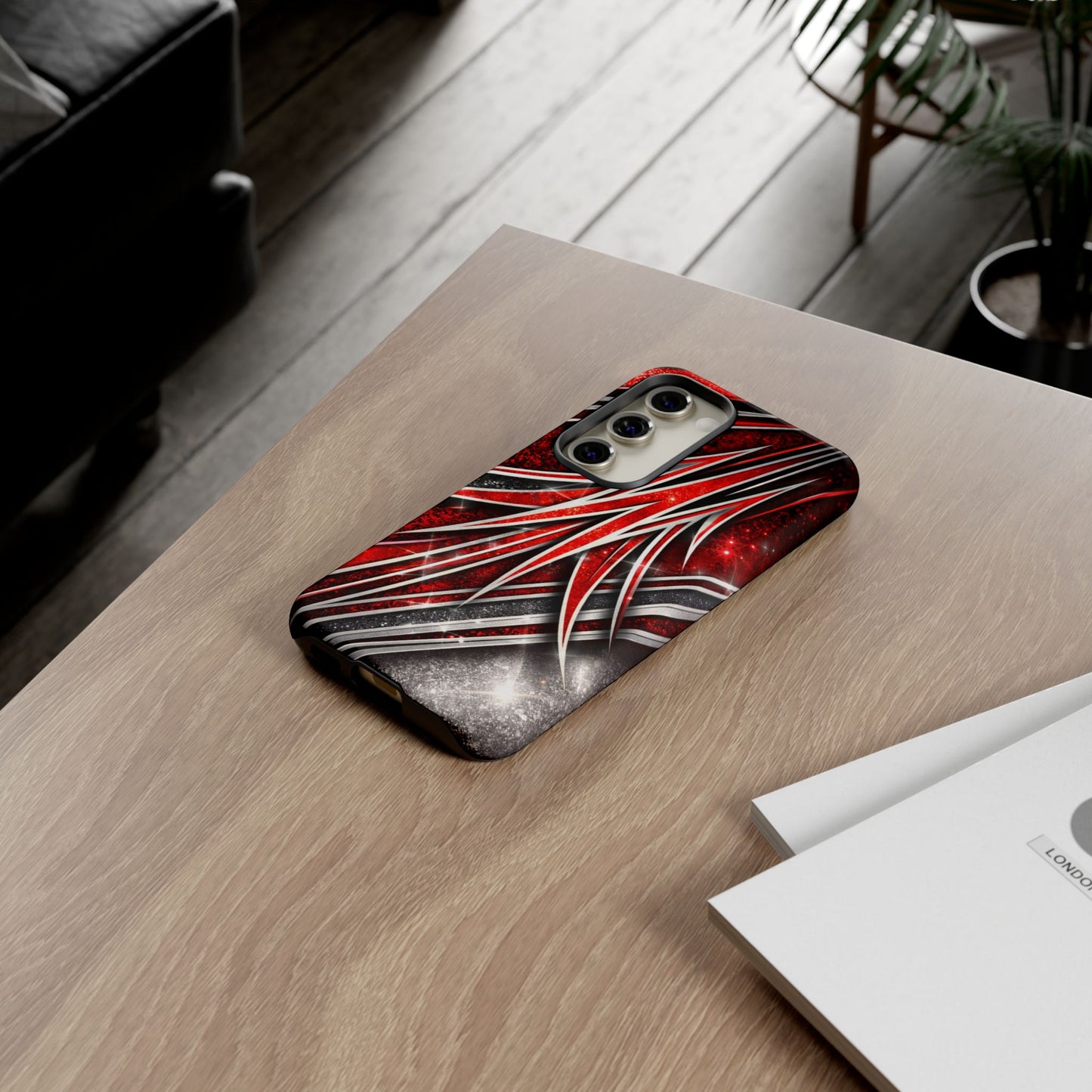 Mini Truck Inspired Pinstripe Graphic Heavy Duty Phone Case