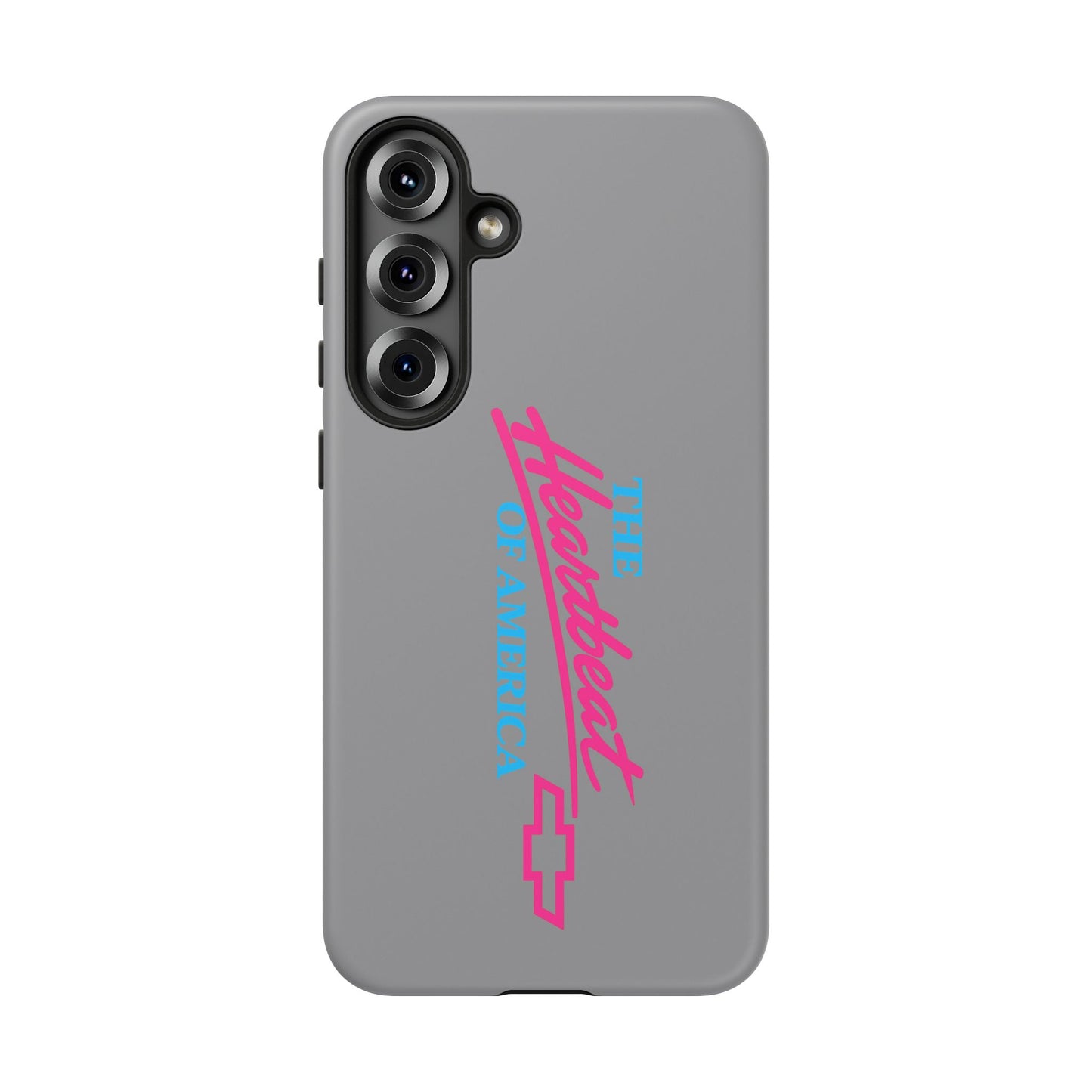 Silver “The Heartbeat of America” Retro Chevy Logo, Slim Protective Cover