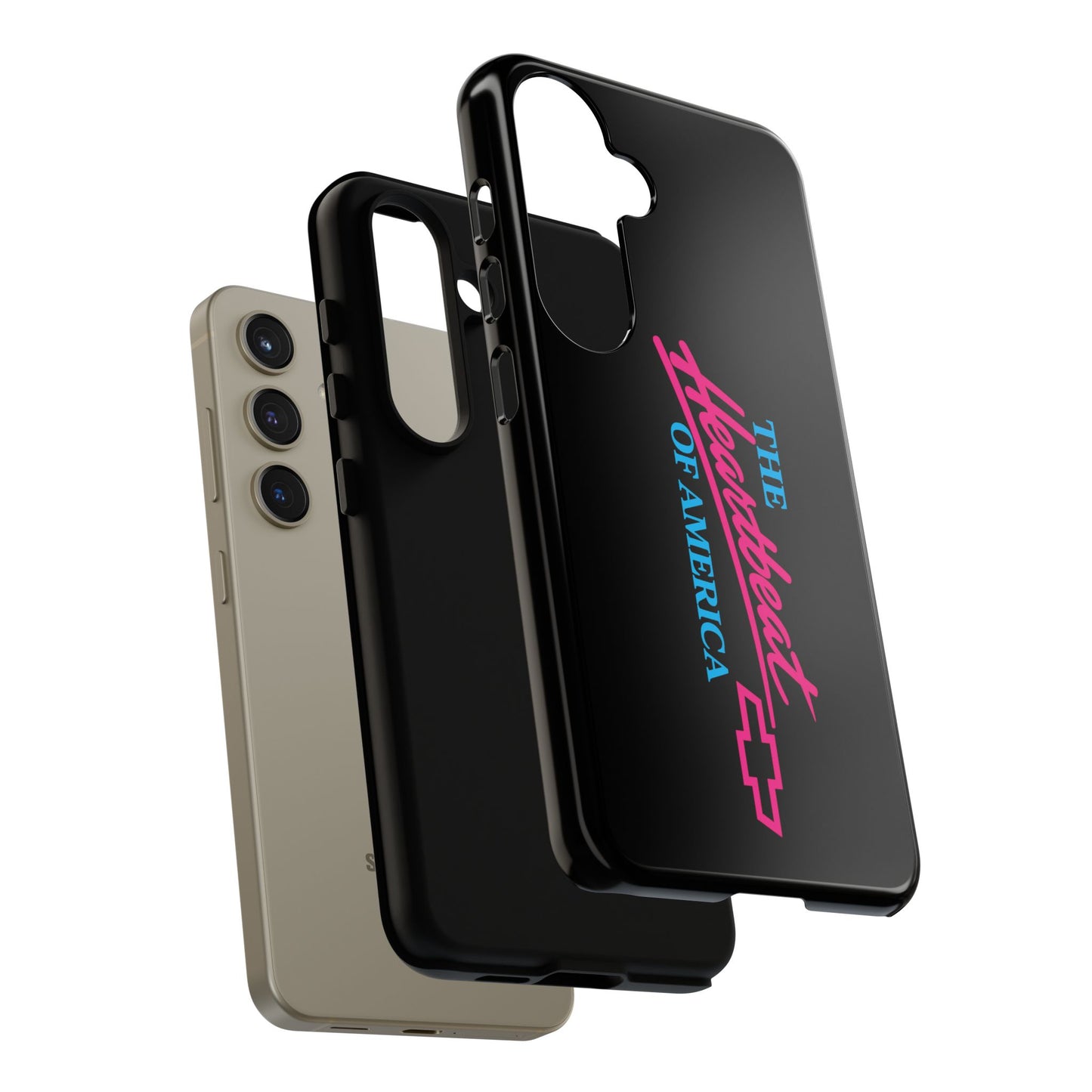 Phone Case — “The Heartbeat of America” Retro Chevy Logo, Slim Protective Cover