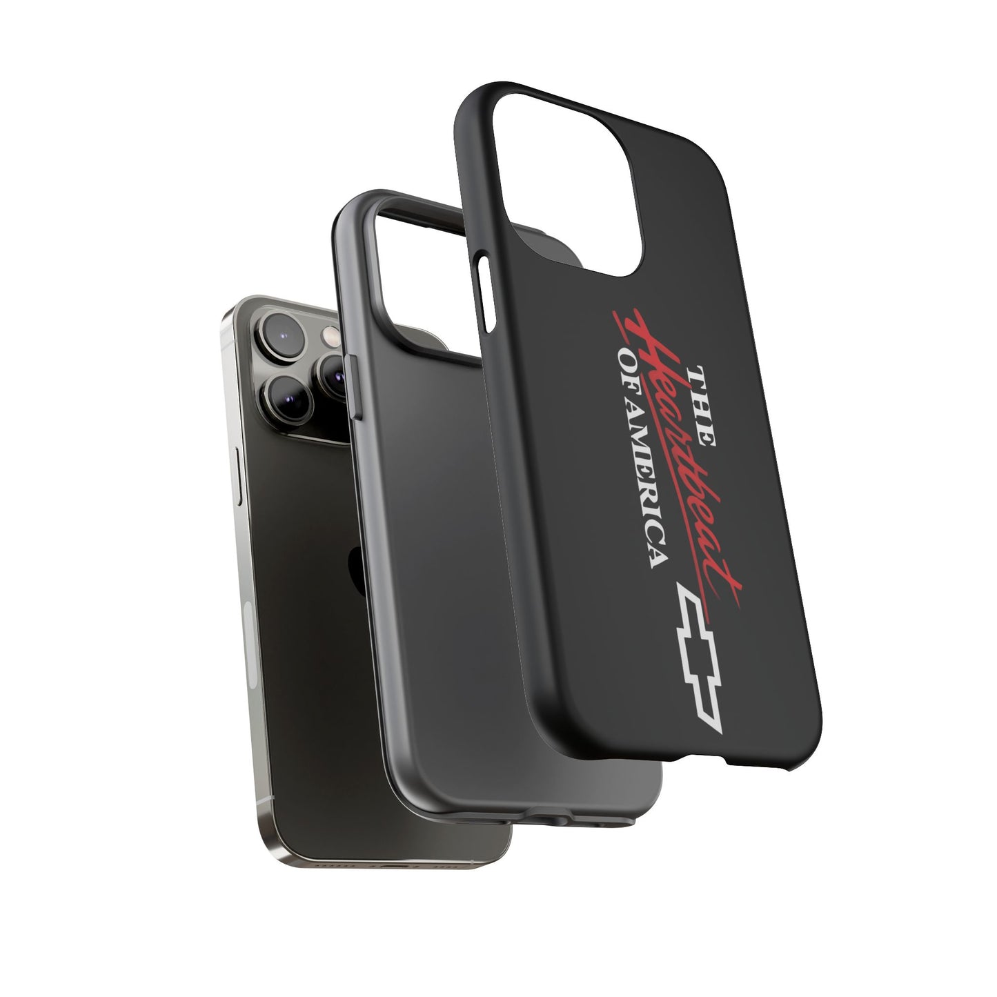 Chevy Phone Case, Tough Cases for Car Lovers, Vintage Style Cover, Heartbeat