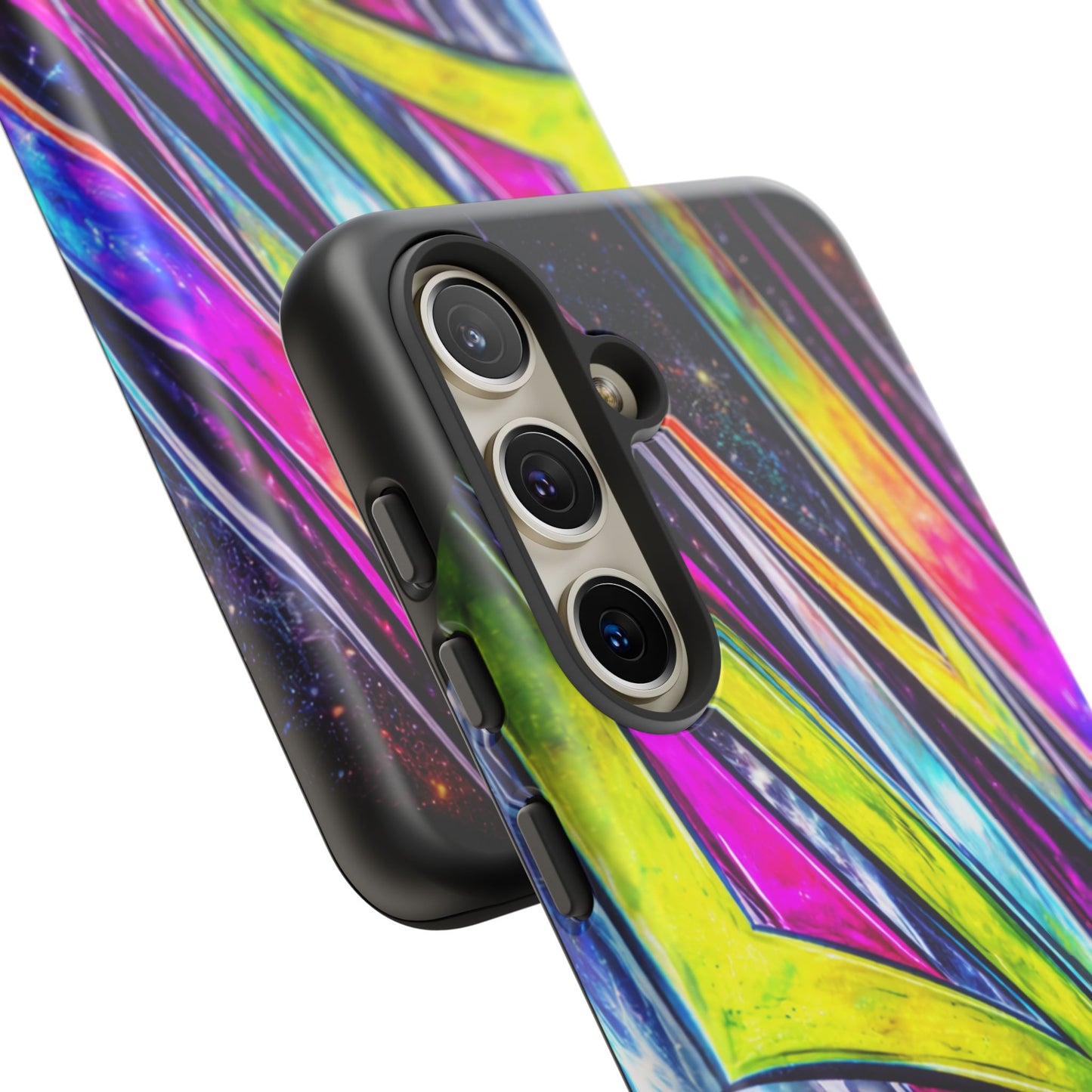 Neon Graffiti Phone Case | Tough Case, Vivid Abstract Street Art