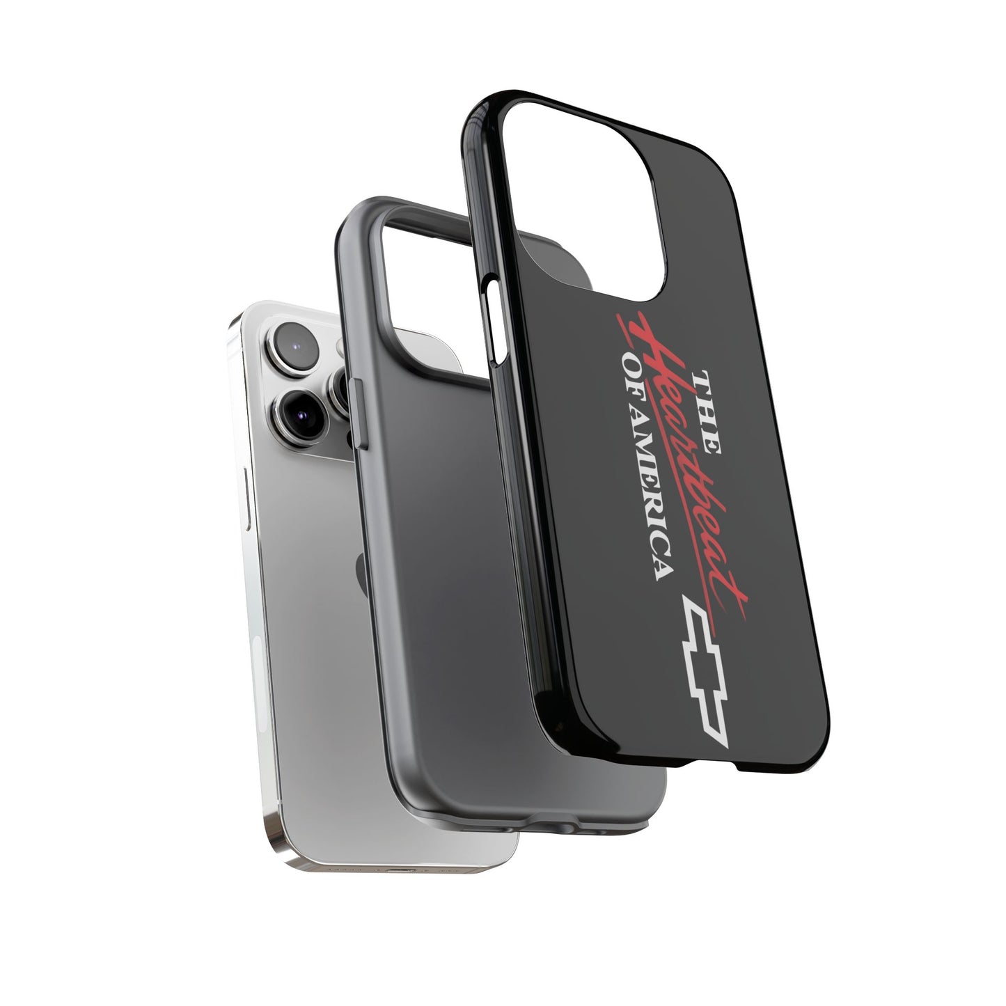 Chevy Phone Case, Tough Cases for Car Lovers, Vintage Style Cover, Heartbeat