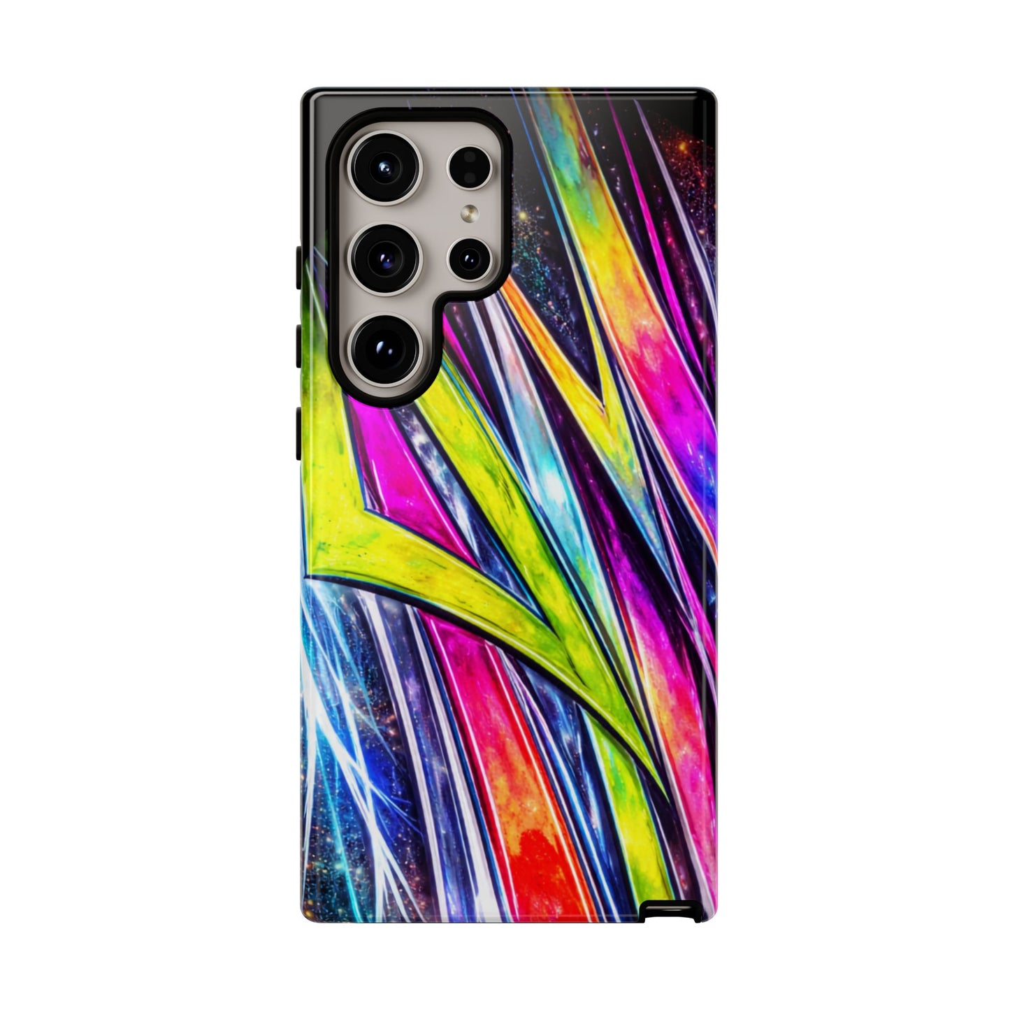 Neon Graffiti Phone Case | Tough Case, Vivid Abstract Street Art