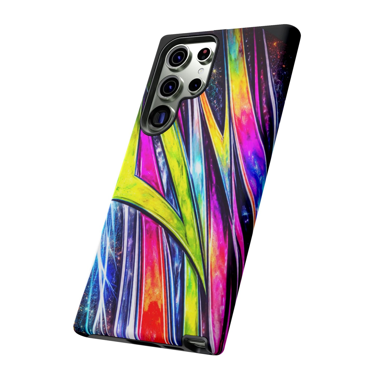 Neon Graffiti Phone Case | Tough Case, Vivid Abstract Street Art