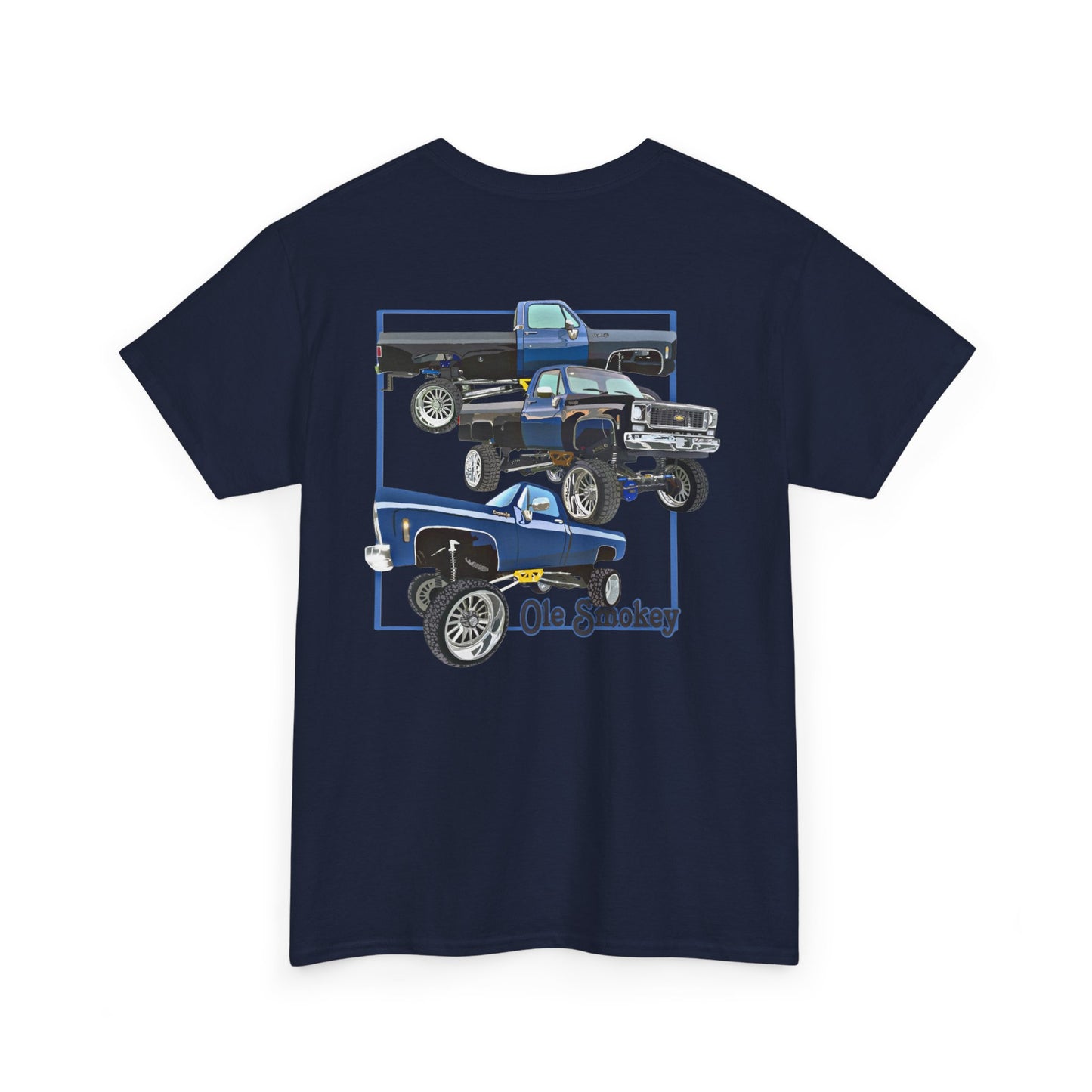 Classic Chevy Truck Tee — Vintage Blue Pickup Graphic Shirt
