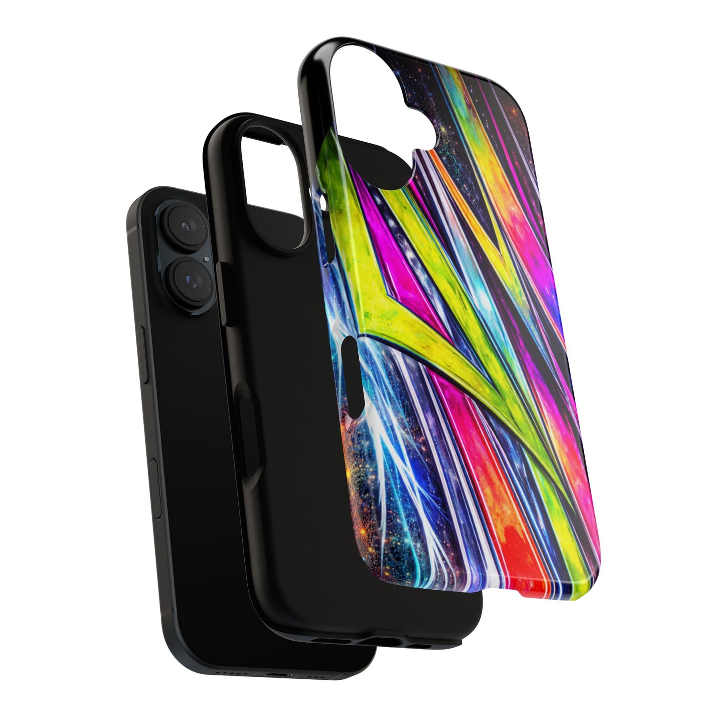 Neon Graffiti Phone Case | Tough Case, Vivid Abstract Street Art