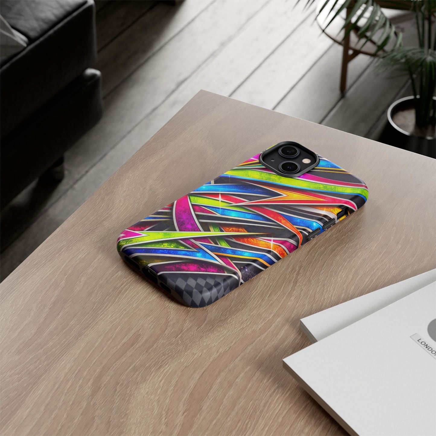 Minitruck Inspired Graphic Tough Phone Case – Impact Resistant