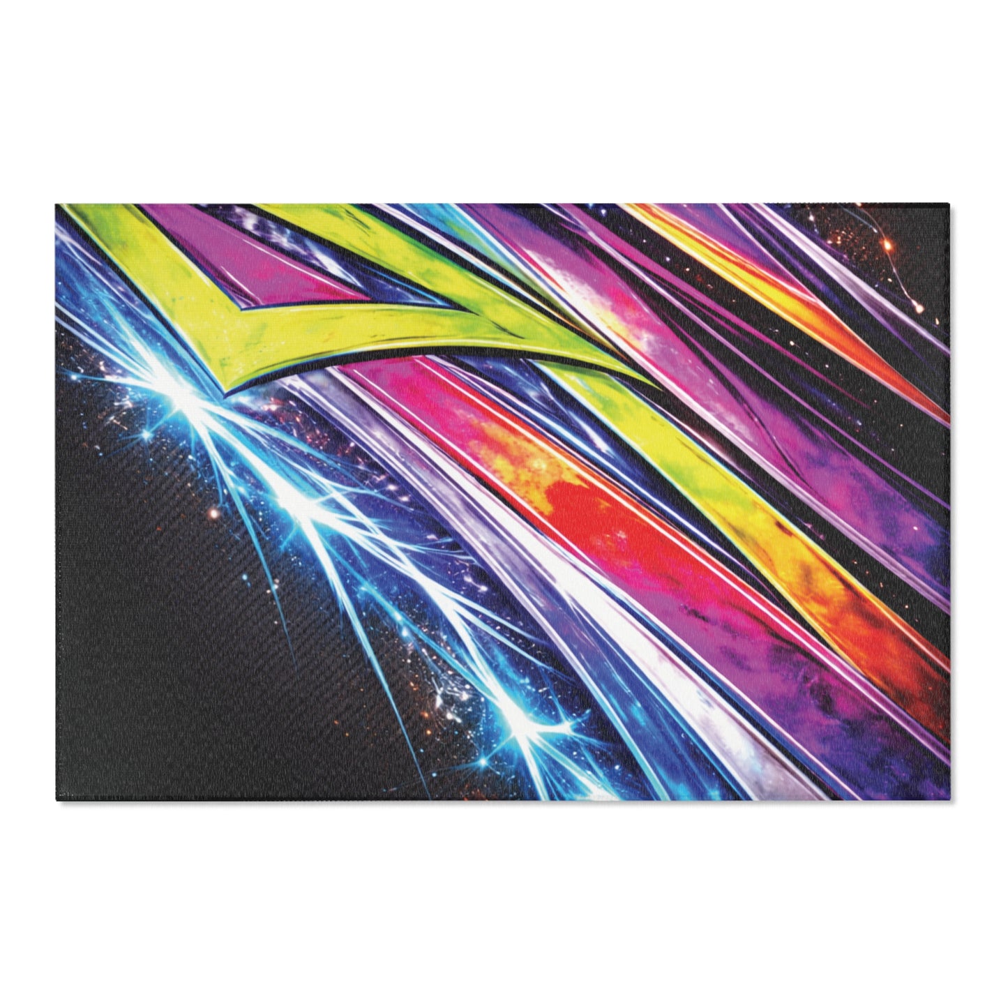 Galaxy Mini Truck Area Rug — Retro Minitruck Graphic Rug for Man Cave, Office & Art Studio
